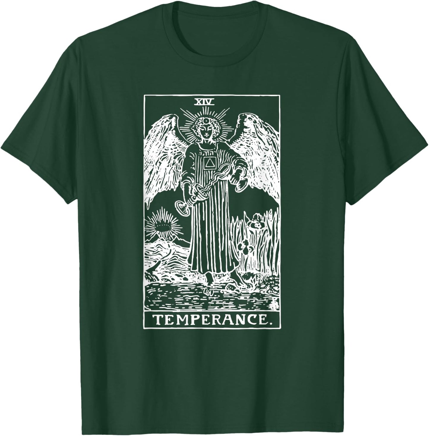 Temperance (Art) Tarot Card XIV T-Shirt - T-Shirt | Forest