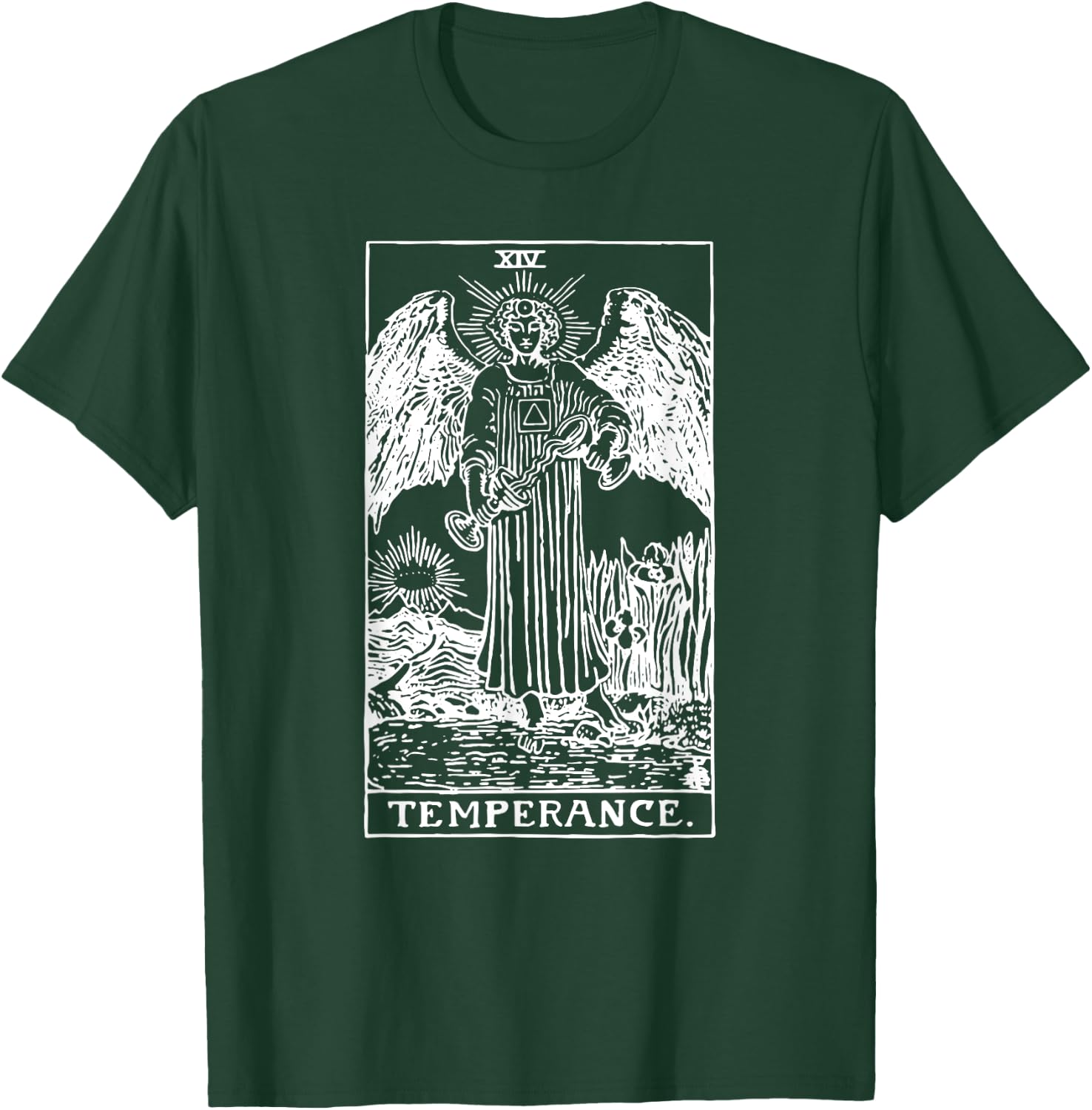 Temperance (Art) Tarot Card XIV T-Shirt - T-Shirt | Forest