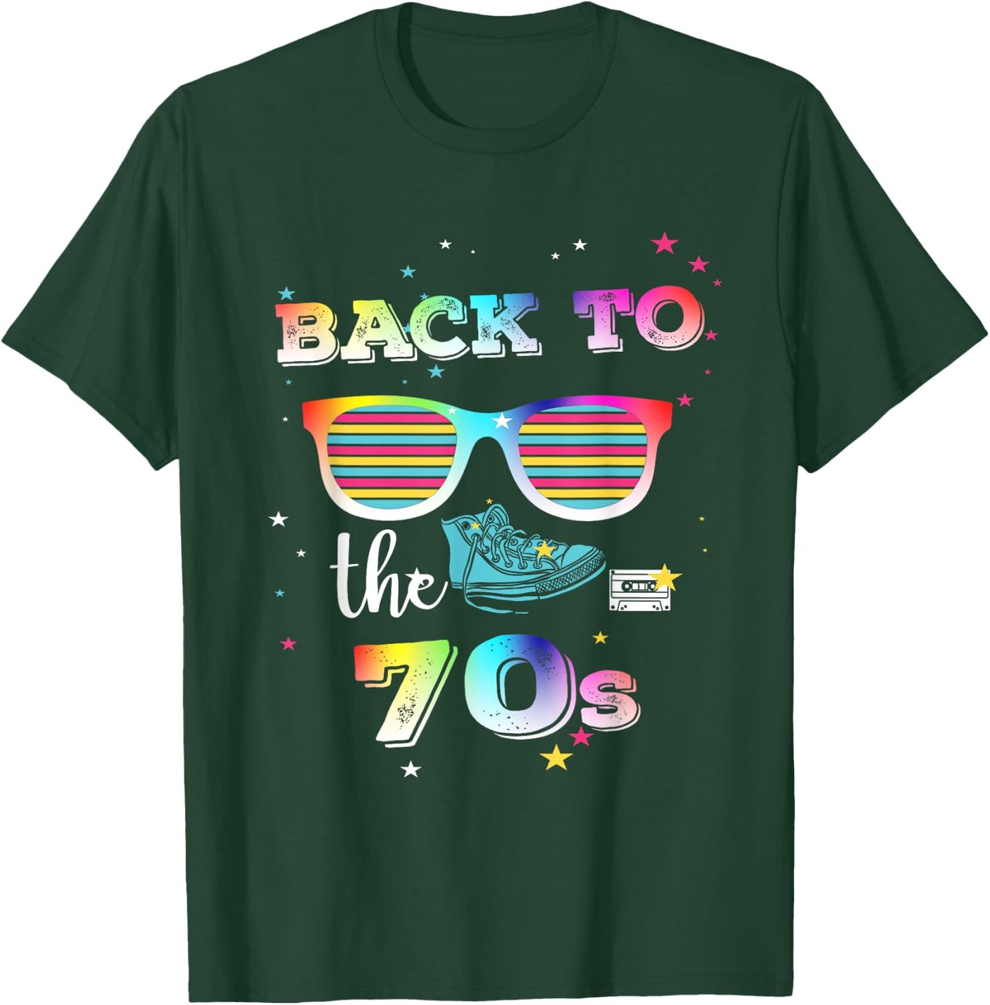 Back To The 70s Retro Seventies T-Shirt - T-Shirt | Forest