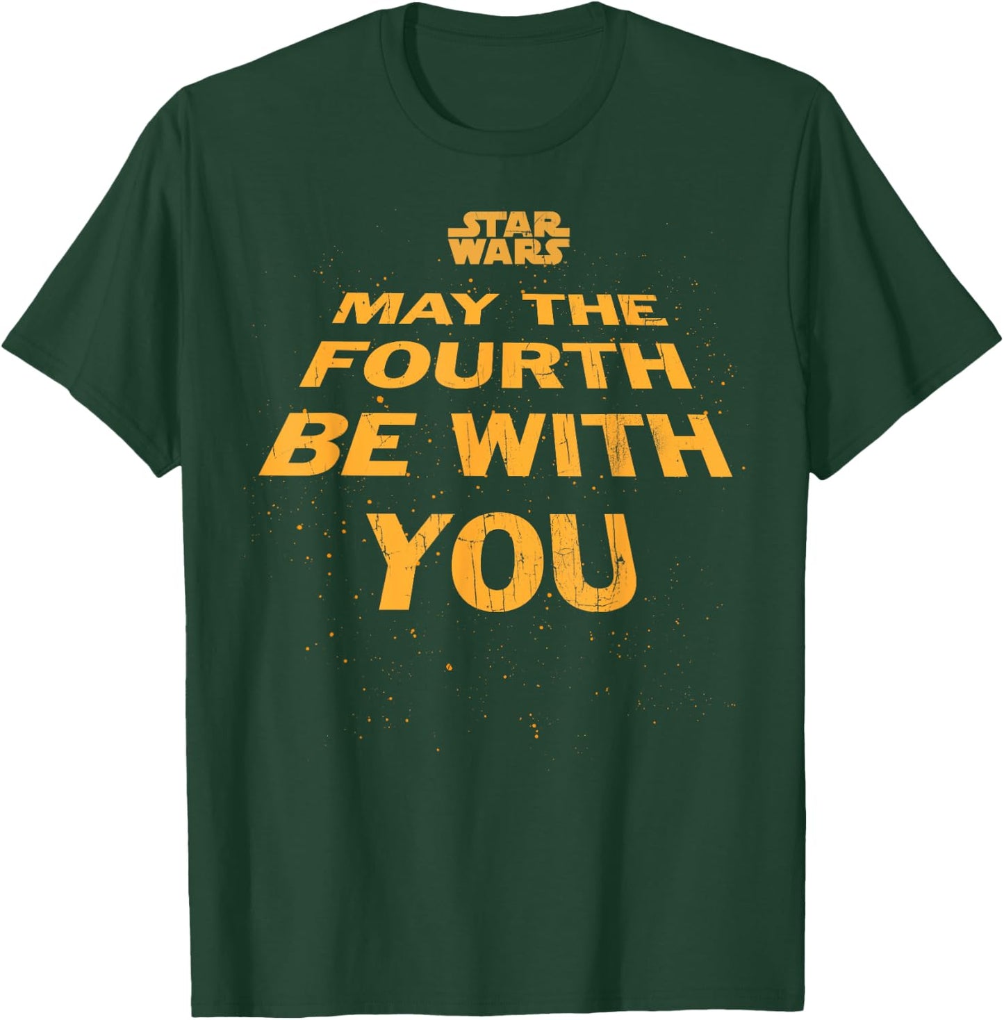 Star Wars May The Fourth Be With You Tilted Logo Poster T-Shirt - T-Shirt | Forest