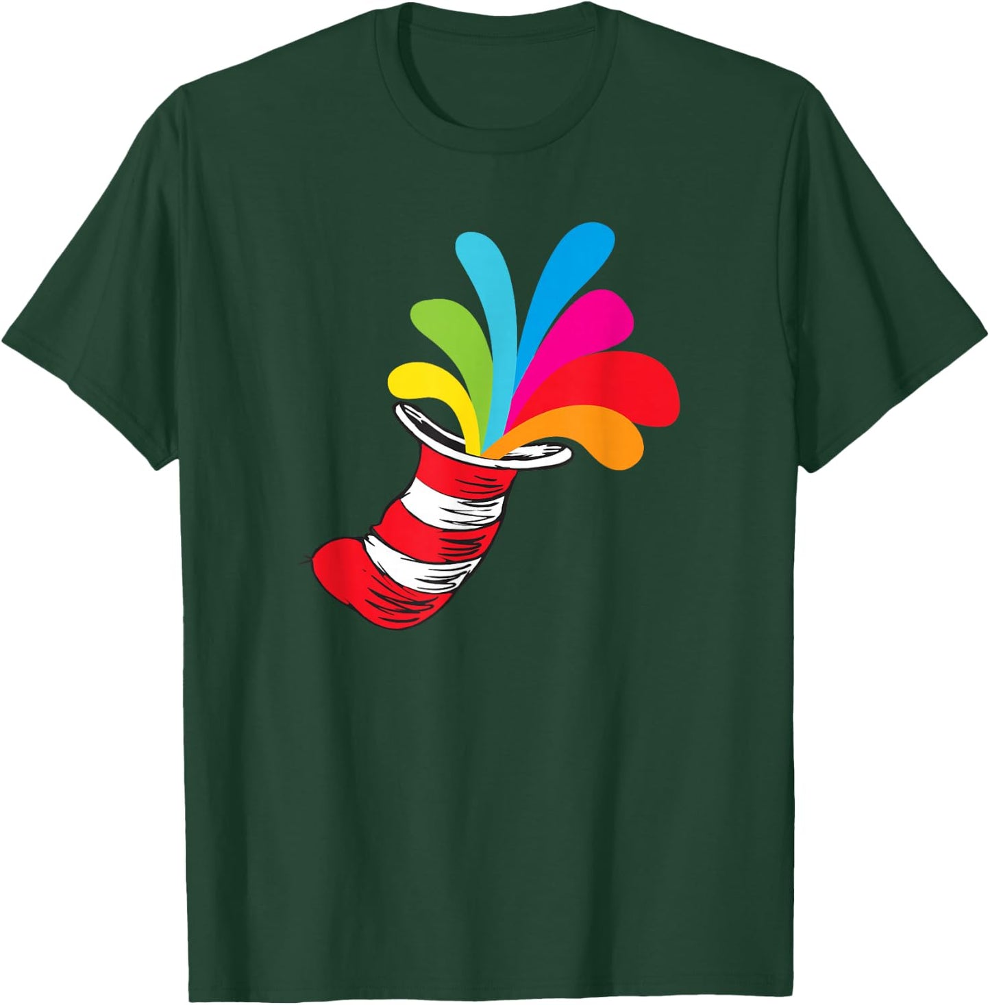 Dr. Seuss Hat Color Explosion T-Shirt - T-Shirt | Forest