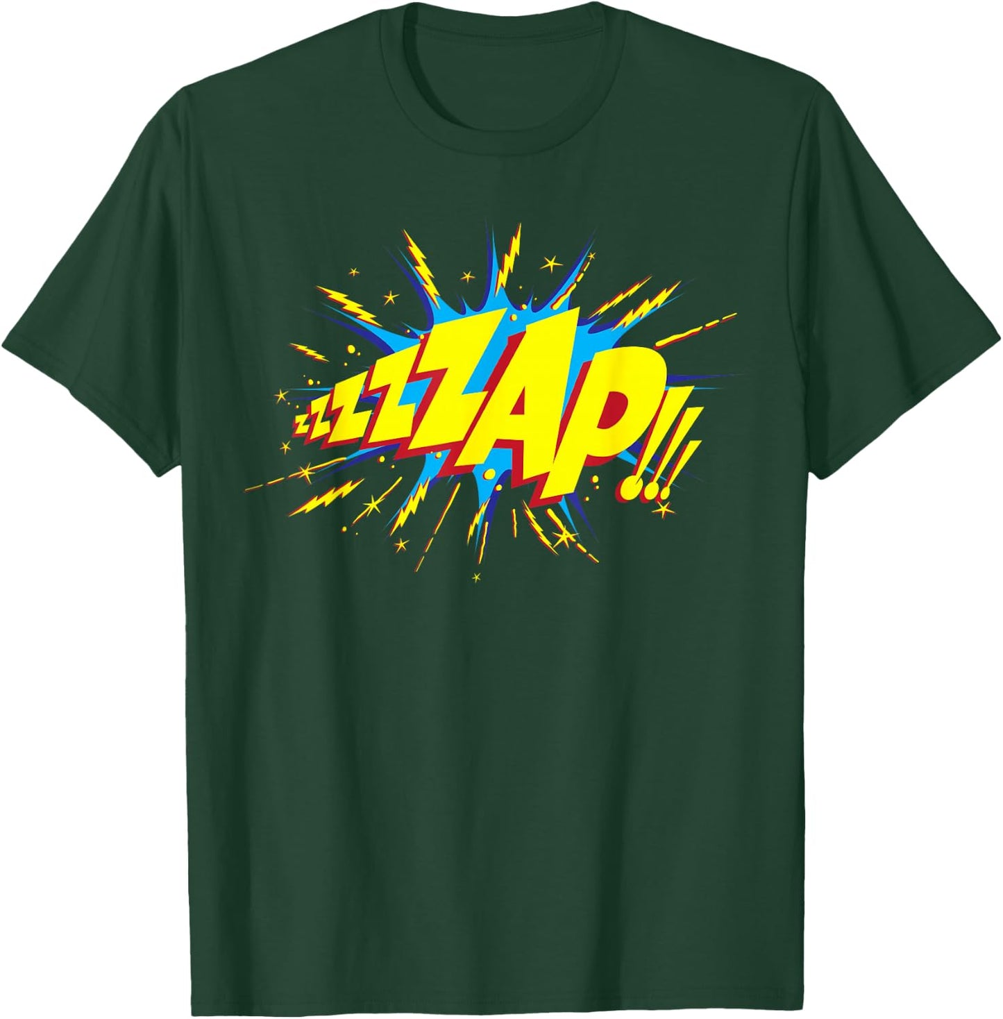 ZAP! Comic Sound Effect T-Shirt - T-Shirt | Forest