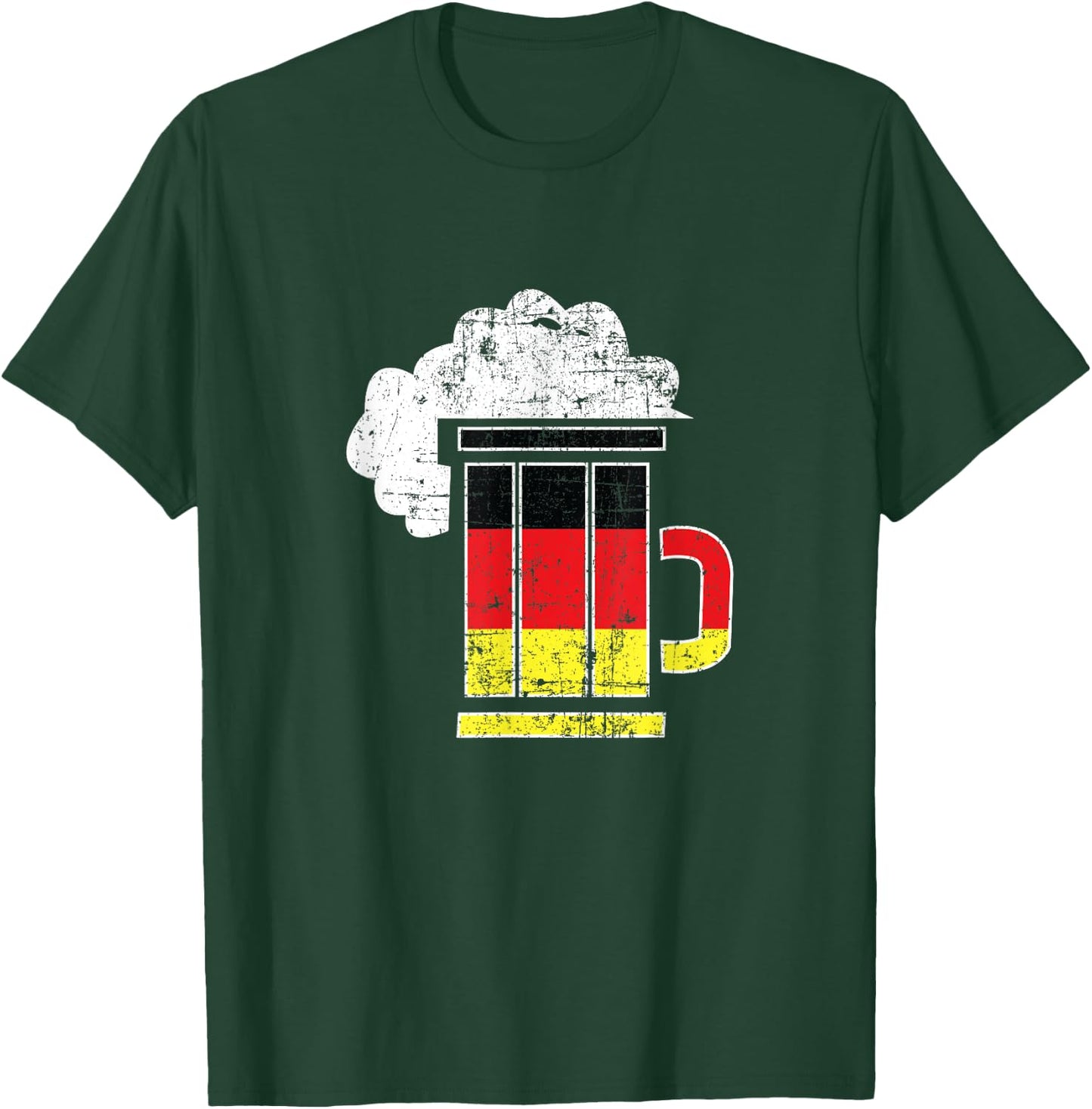 Germany Flag German Beer Oktoberfest Drinking T-Shirt - T-Shirt | Forest