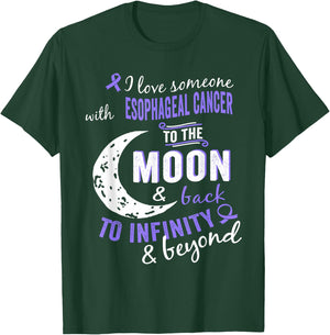 Esophageal Cancer Shirt - Esophageal Cancer Awareness Shirt T-Shirt - T-Shirt | Forest