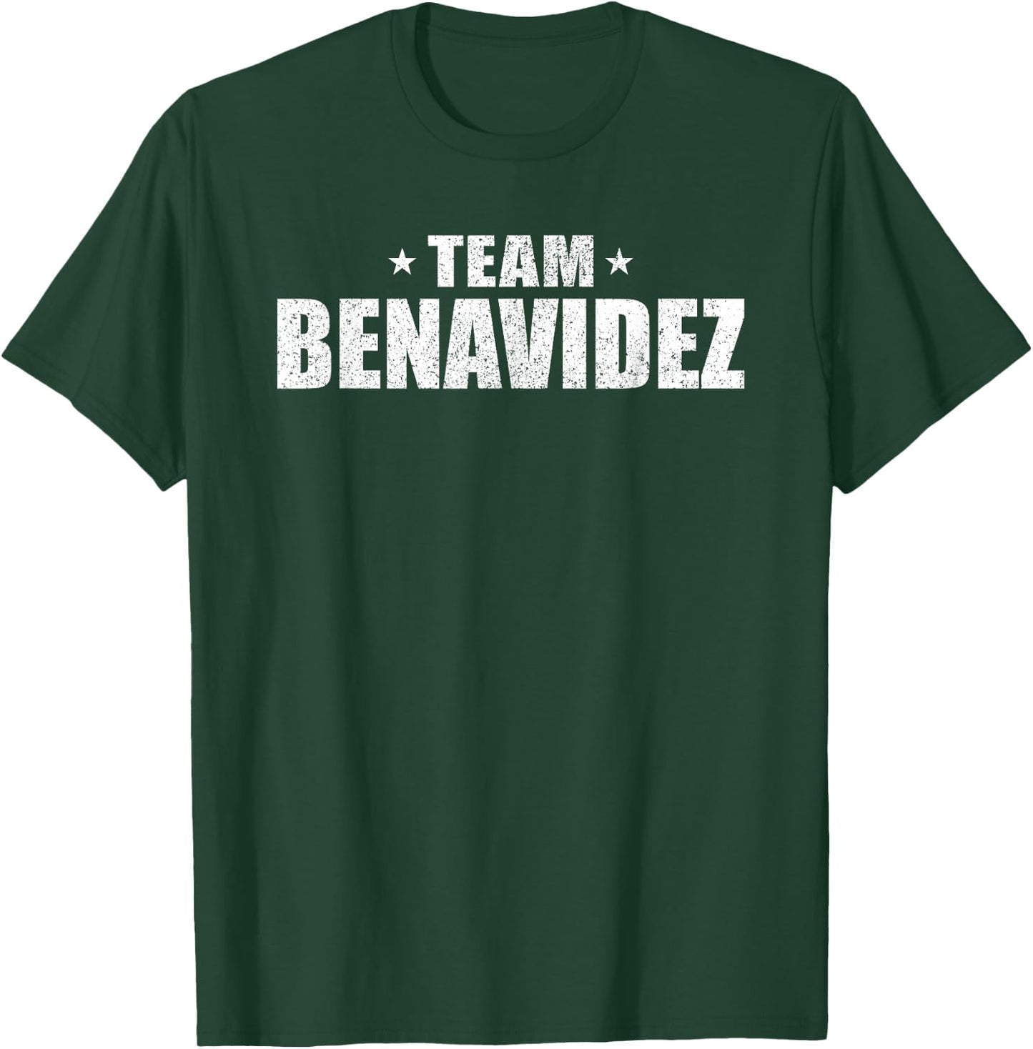 Benavidez Surname Team Costume Retro Hispanic Spanish Family T-Shirt - T-Shirt | Forest