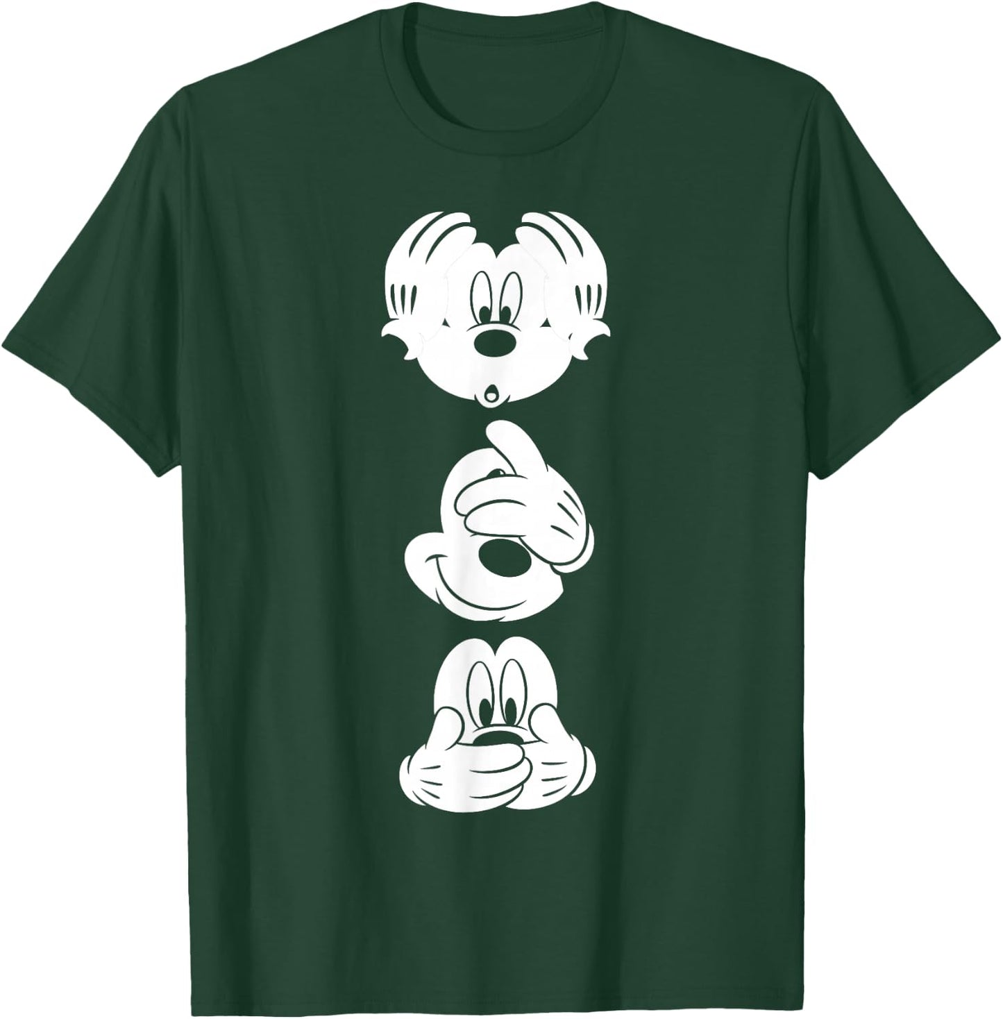 Disney - Mickey Mouse Three Faces T-Shirt - T-Shirt | Forest