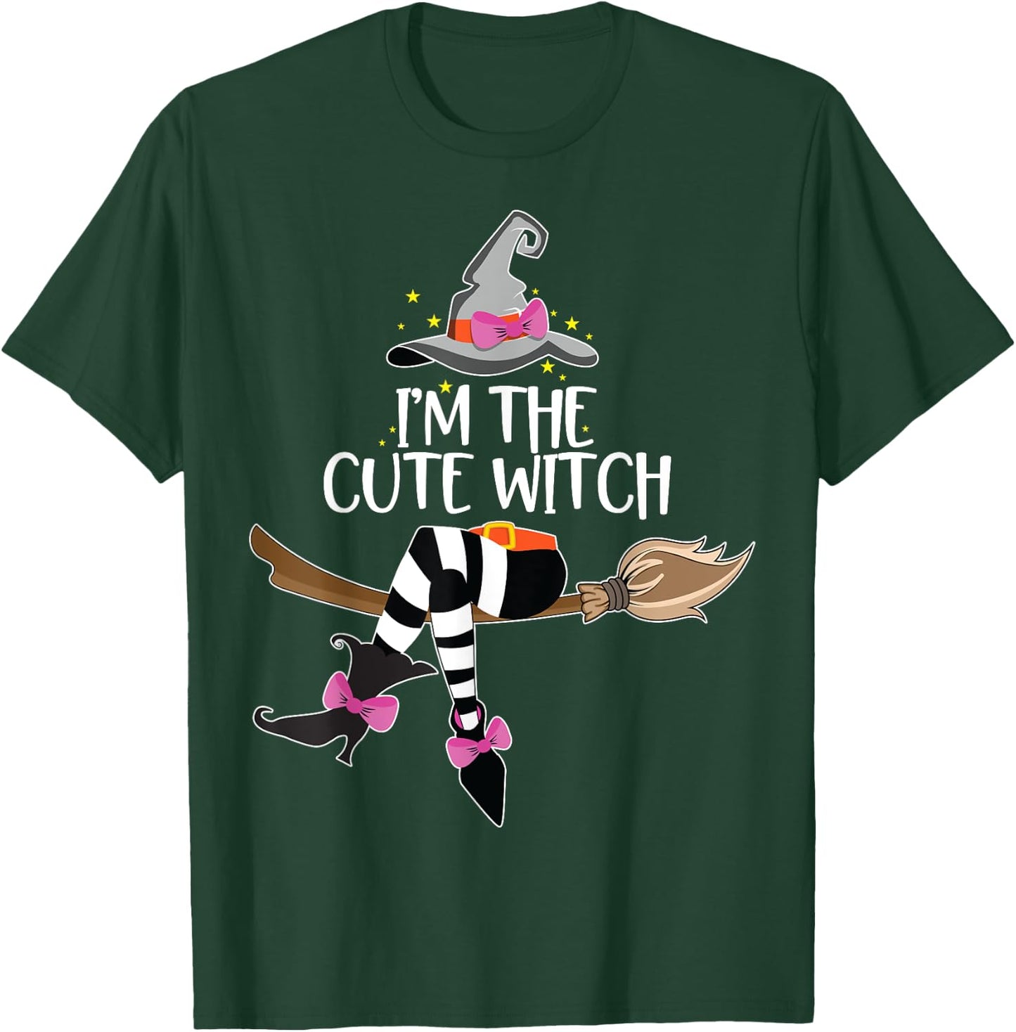 Im the Cute Witch Halloween Matching Group Costume T-Shirt - T-Shirt | Forest