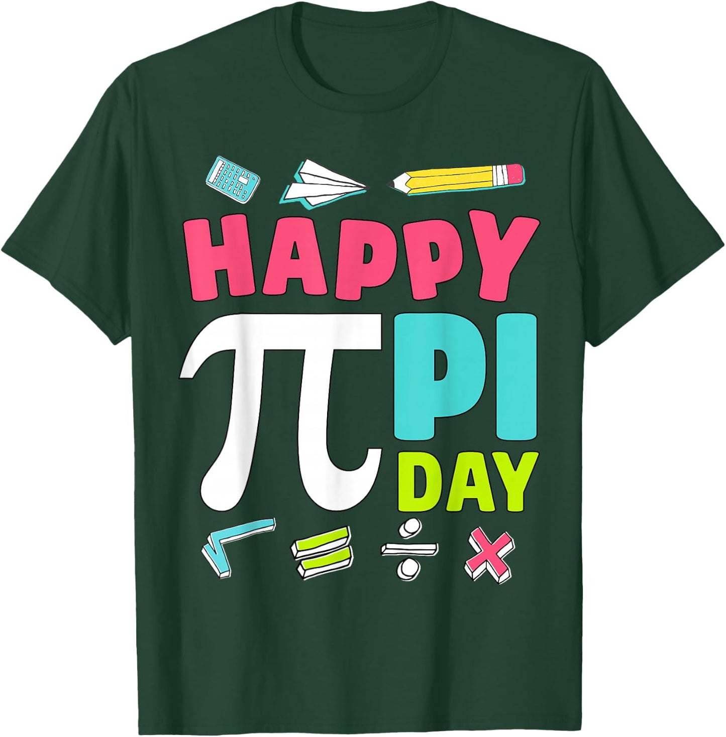 Happy Pi Day Kids Math Teachers Student Professor Pi Day T-Shirt - T-Shirt | Forest