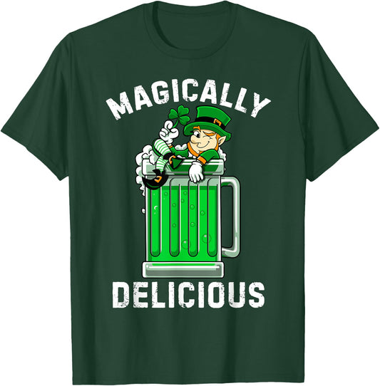 Magically Delicious Shirt St Patricks Day Drinking Beer T-Shirt - T-Shirt | Forest