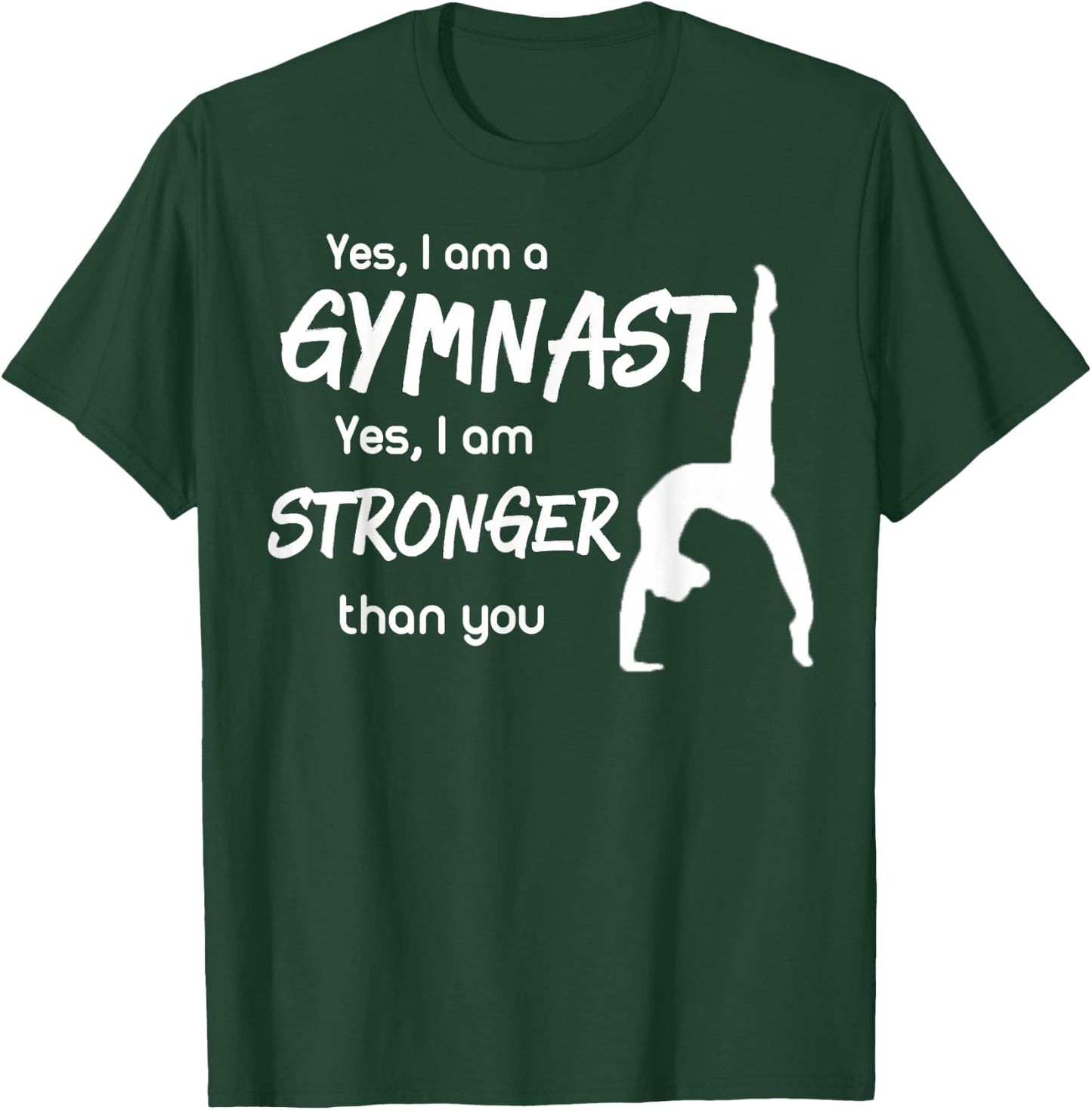 Funny Gymnastics Girls Gymnast Shirt Gift T-Shirt - T-Shirt | Forest