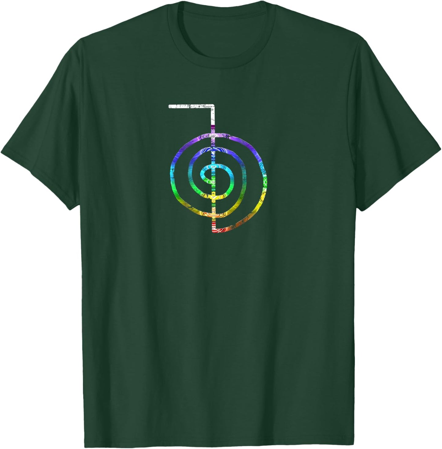 Reiki Reiki Symbol Choku Rei Shirt Chakra colors T-Shirt - T-Shirt | Forest
