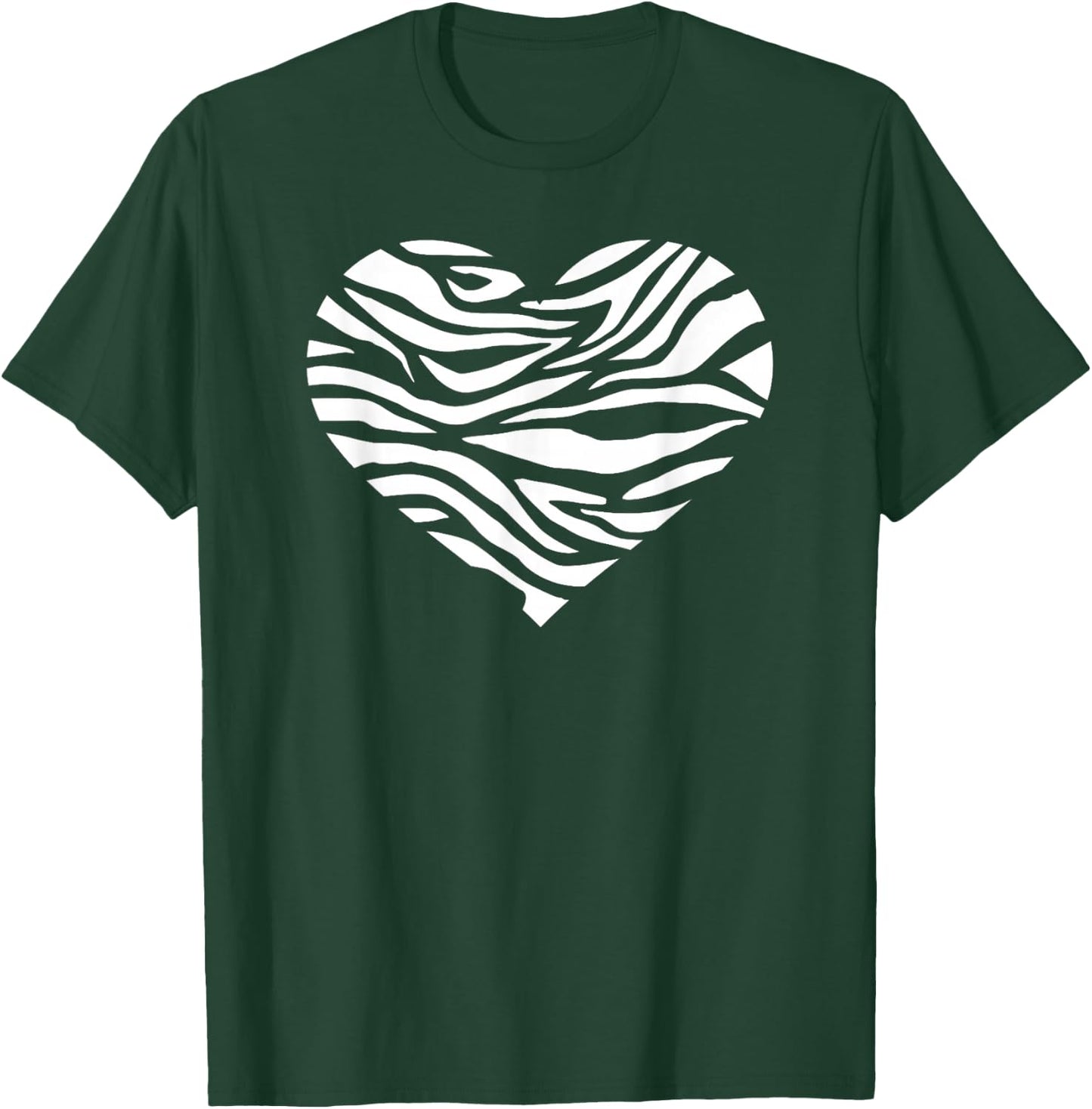 Zebra heart T-Shirt - T-Shirt | Forest