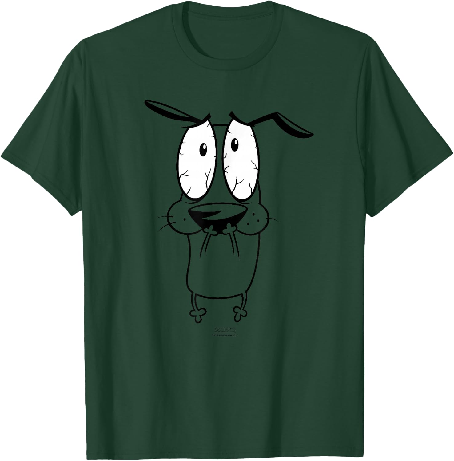 Courage The Cowardly Dog Scared T-Shirt - T-Shirt | Forest