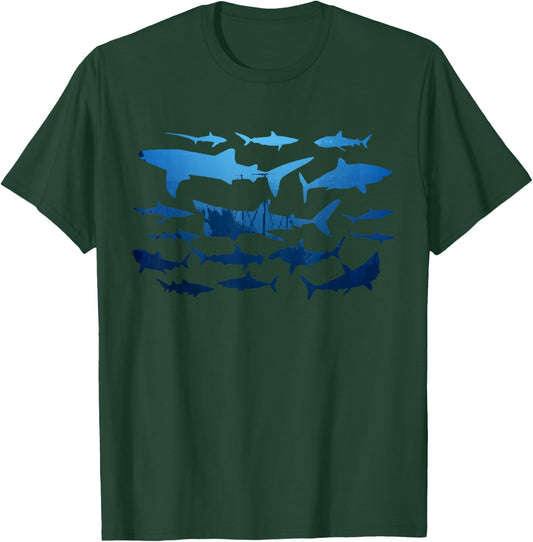 Artistic Shark (Sunken Ship) T-Shirt - T-Shirt | Forest