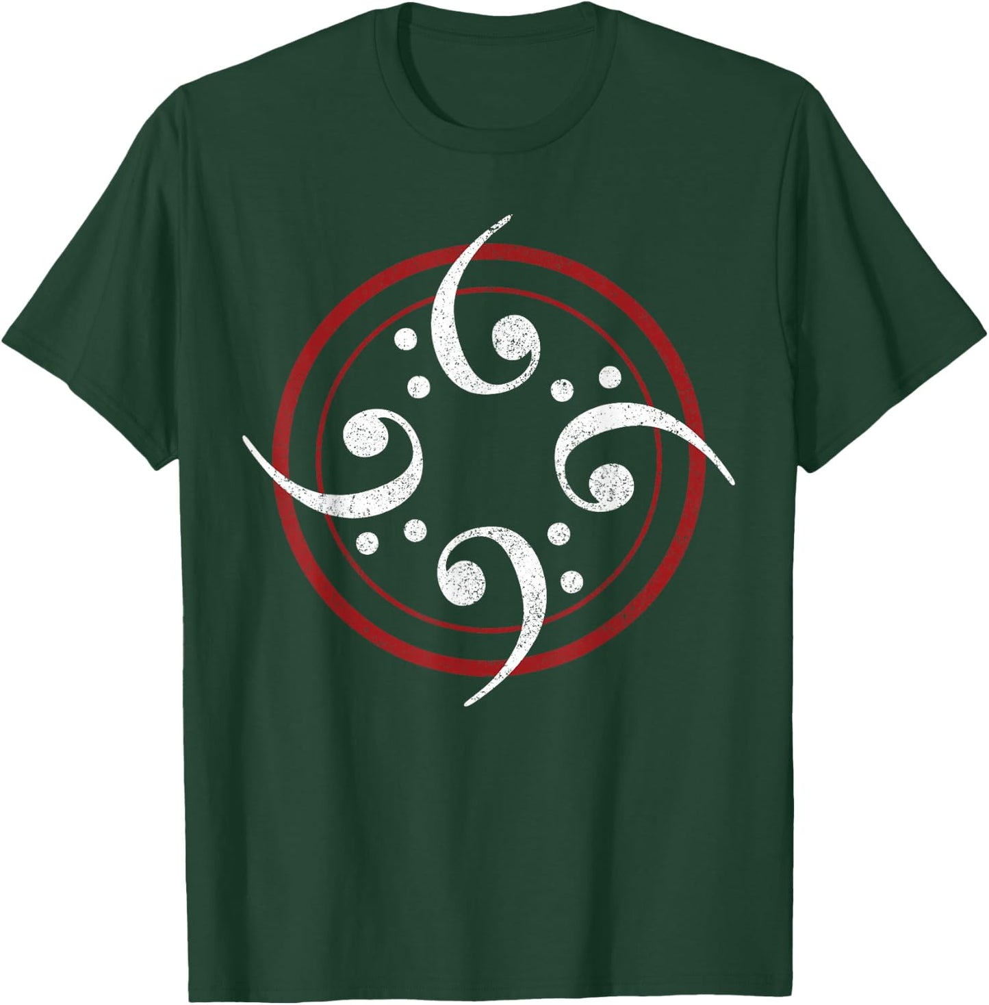 Bass Clef - Bass Guitar Player Bassist Shirt Gift T-Shirt - T-Shirt | Forest