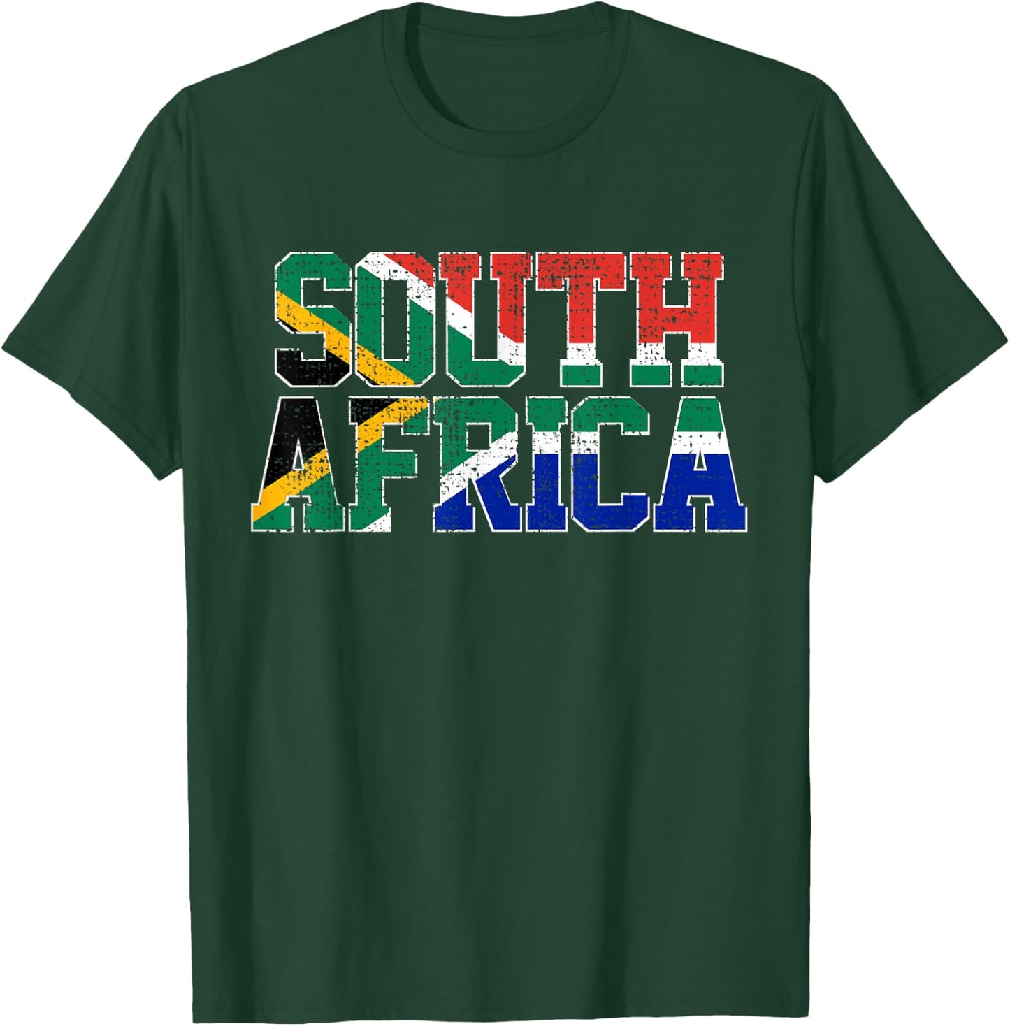 South Africa National Flag African Gift T-Shirt - T-Shirt | Forest