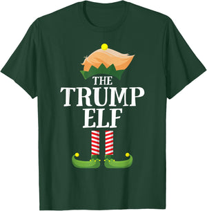 Trump Elf Matching Family Group Christmas Party Pyjamas T-Shirt - T-Shirt | Forest