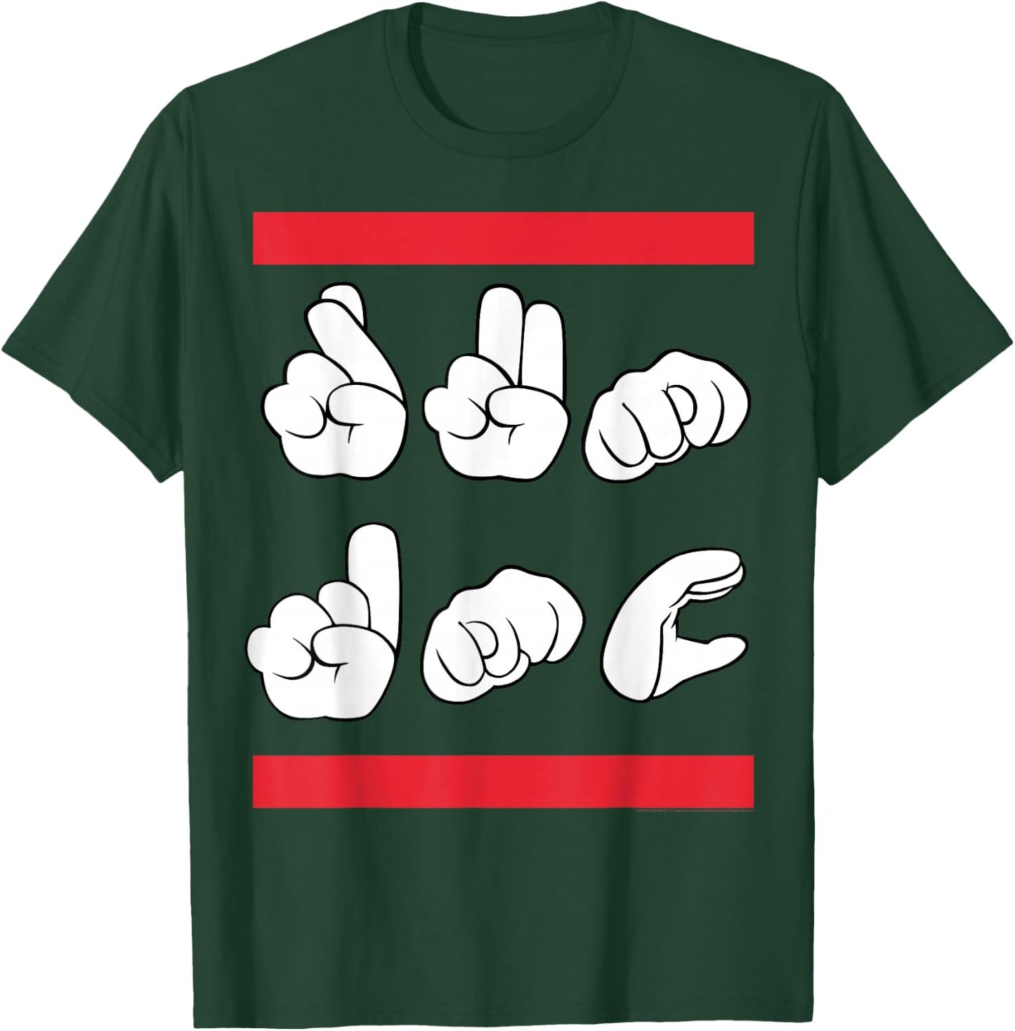 Run DMC Official Sign Language T-Shirt - T-Shirt | Forest