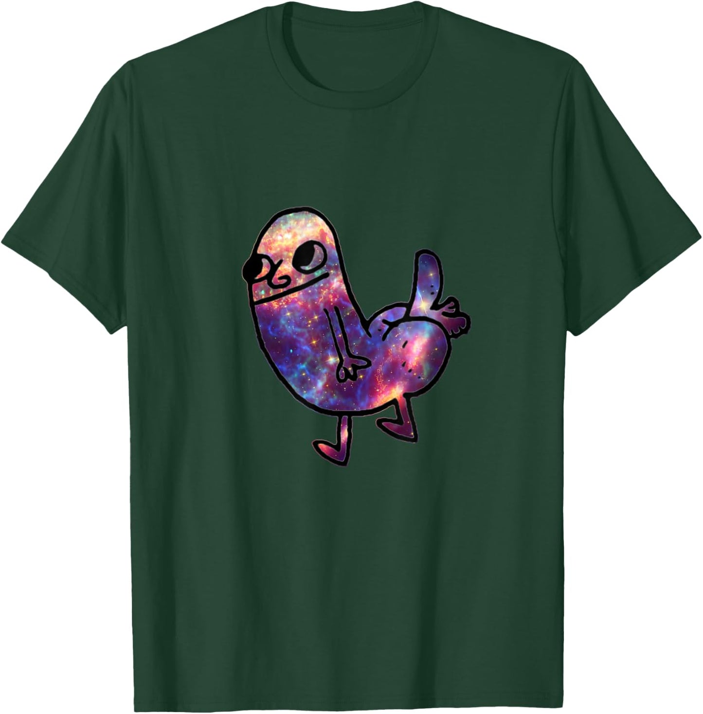 Cosmic Galaxy Dickbutt | Dickbutt Dank Meme Shirt T-Shirt - T-Shirt | Forest