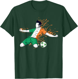 Ireland National Soccer - Irish Flag Football Lover Gifts T-Shirt - T-Shirt | Forest