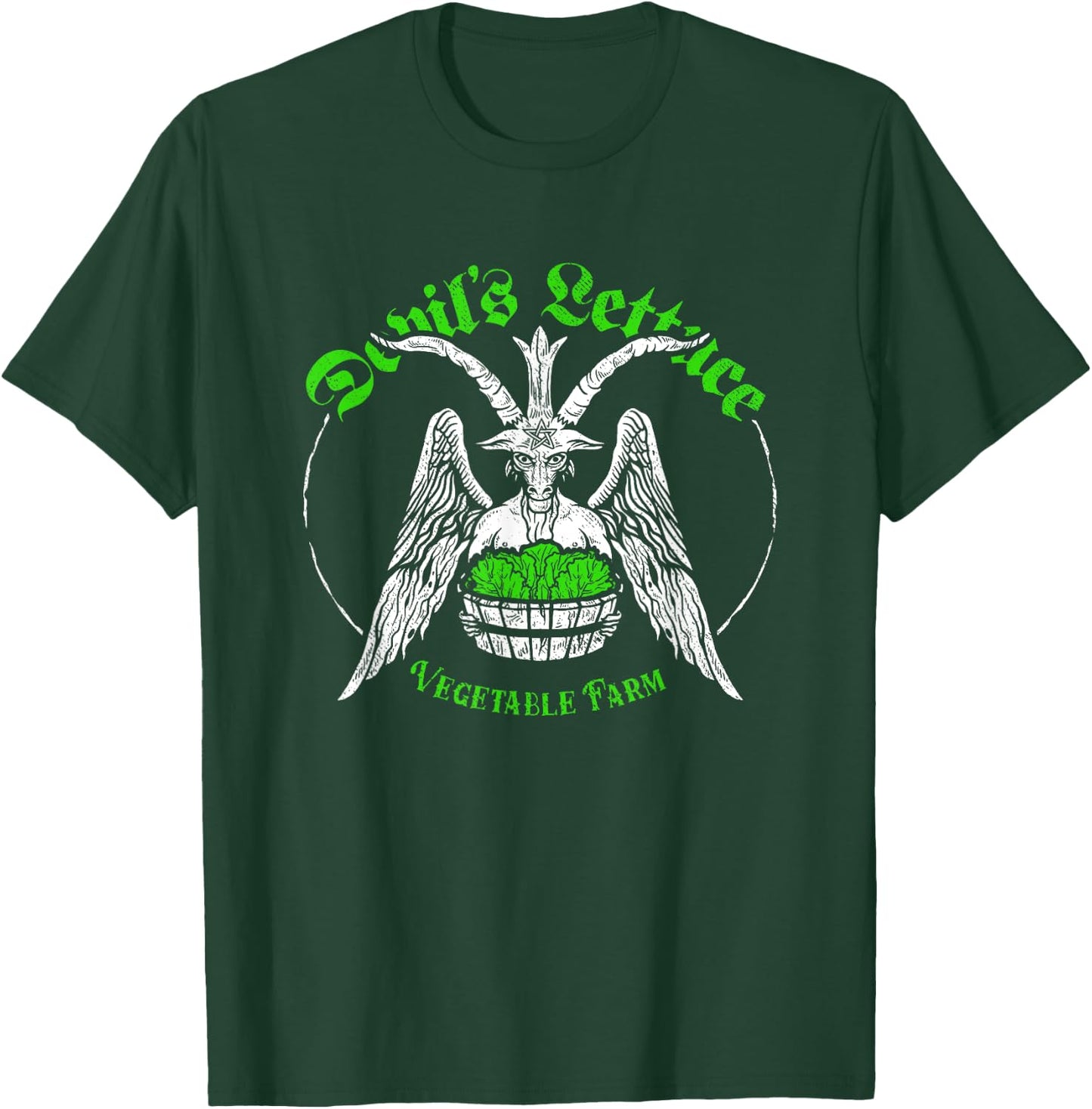 The Devils Lettuce Vegetable Farm - Dank Meme Funny T-Shirt - T-Shirt | Forest
