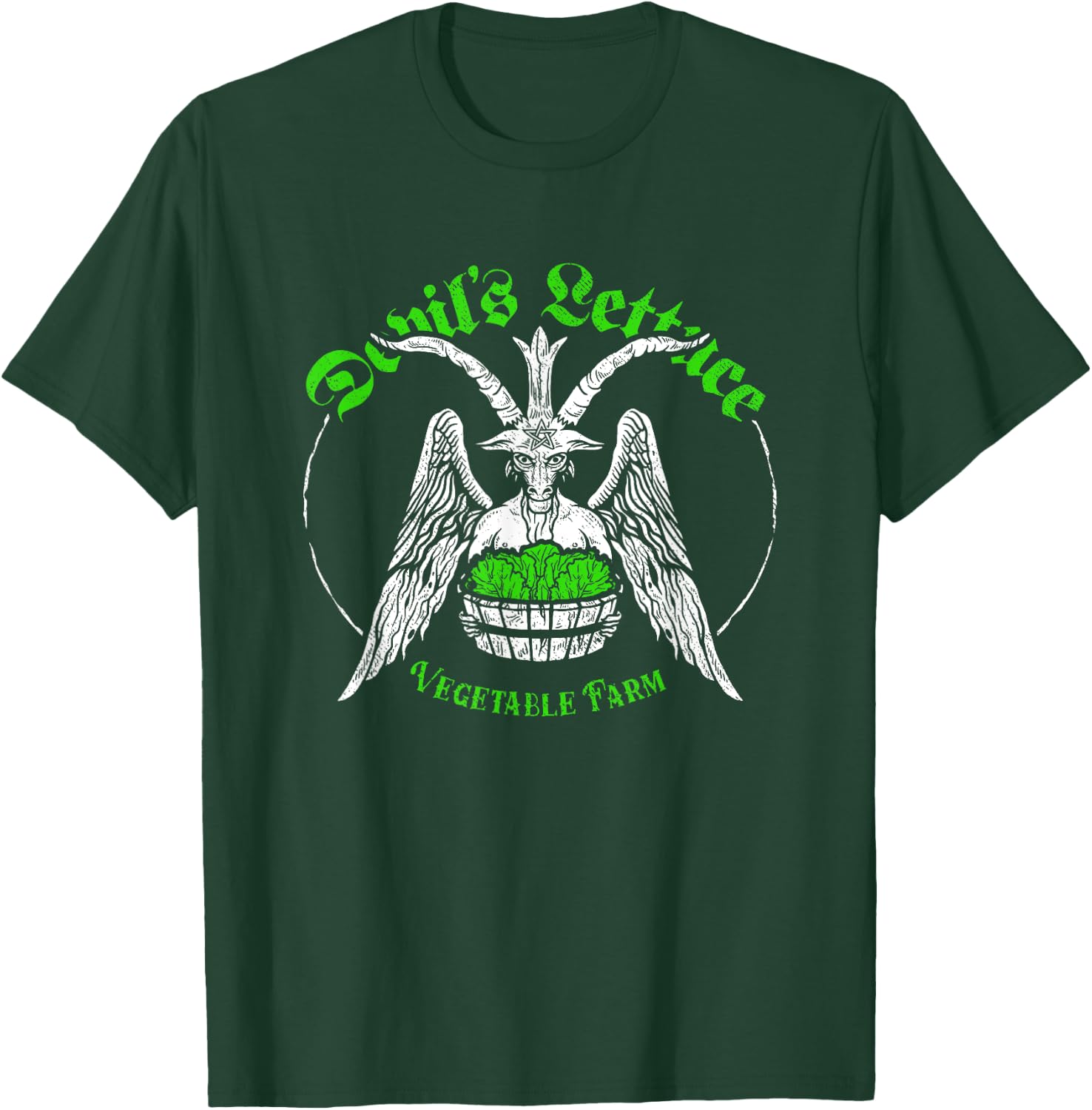 The Devils Lettuce Vegetable Farm - Dank Meme Funny T-Shirt - T-Shirt | Forest