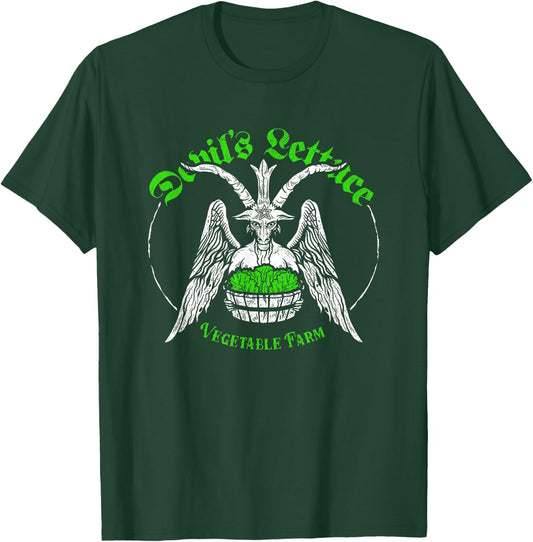 The Devils Lettuce Vegetable Farm - Dank Meme Funny T-Shirt - T-Shirt | Forest