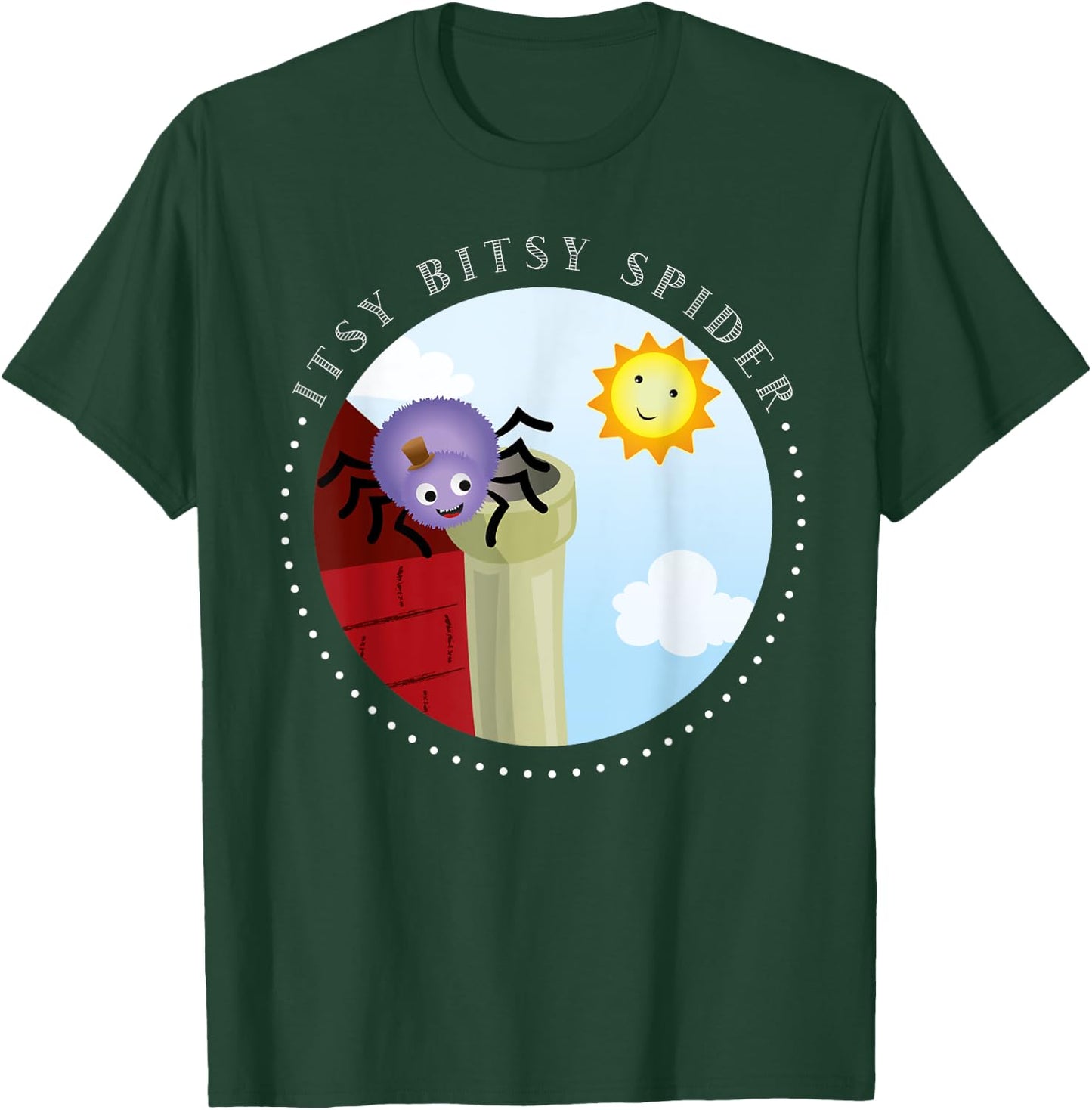 Itsy Bitsy Spider unique Nursery Rhymes Toddler T-Shirt - T-Shirt | Forest