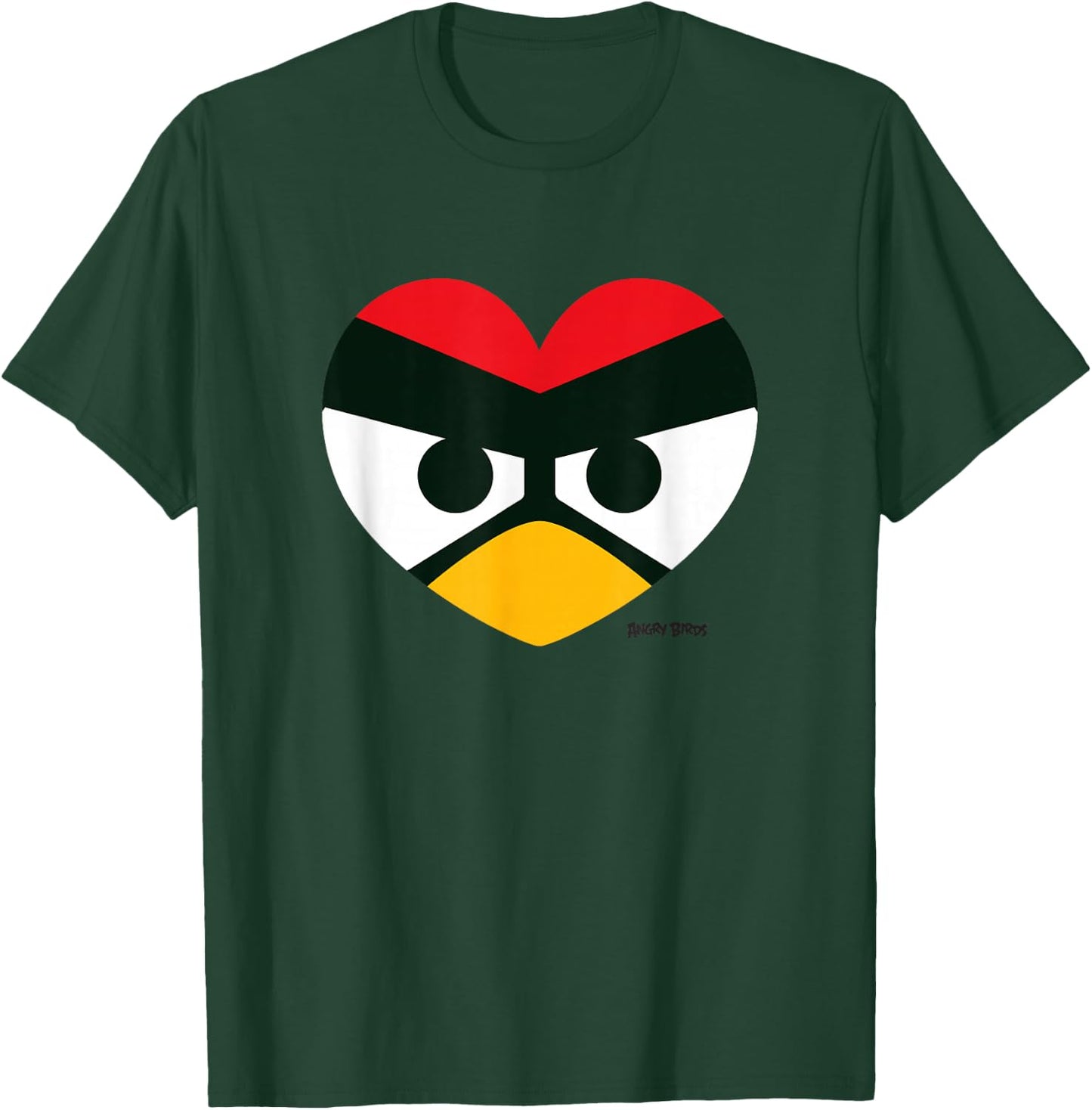 Angry Birds Red Heart Official Merchandise T-Shirt - T-Shirt | Forest