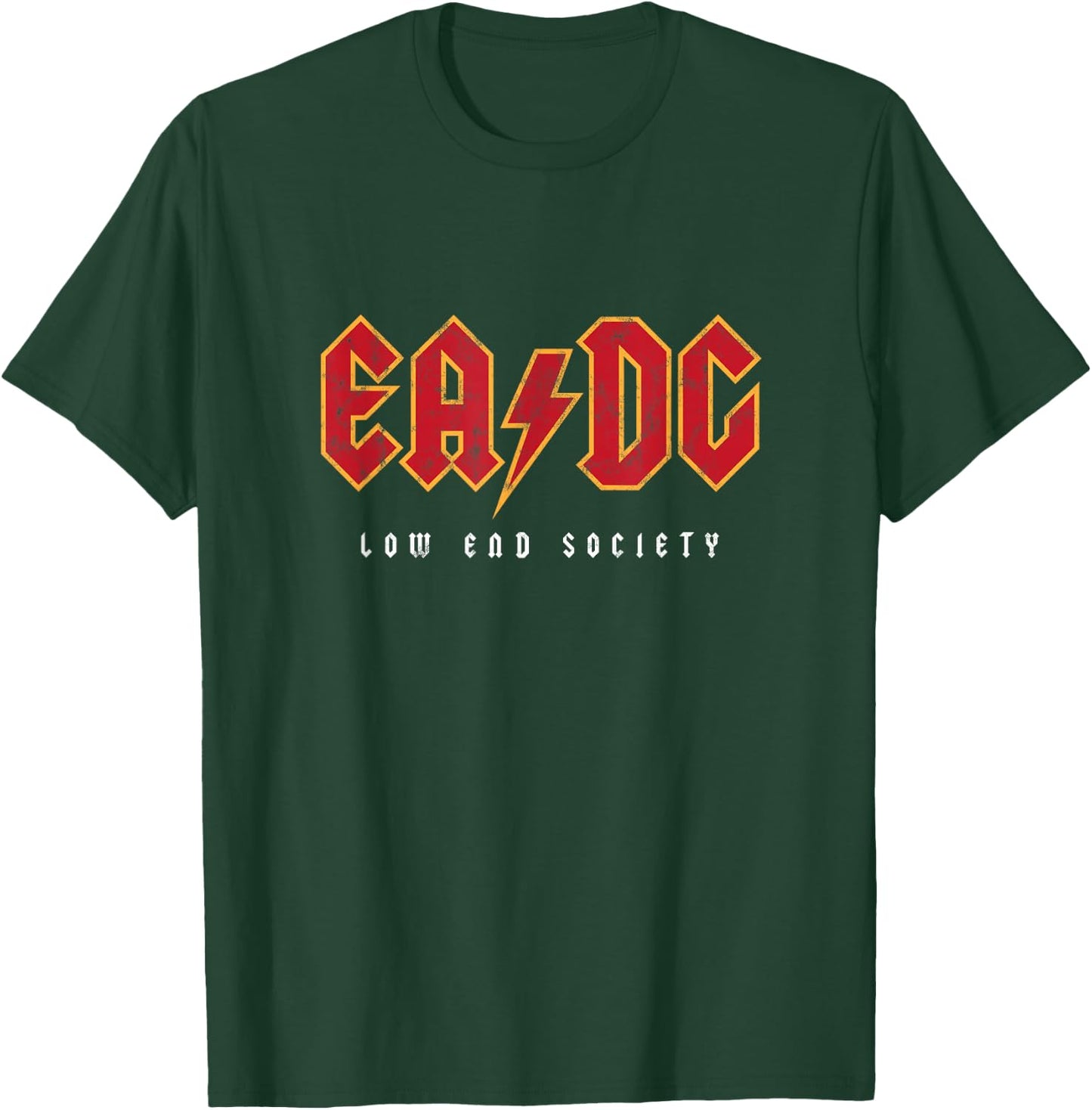Low End Society Bass Player's Bass Guitar EADG Strings T-Shirt - T-Shirt | Forest