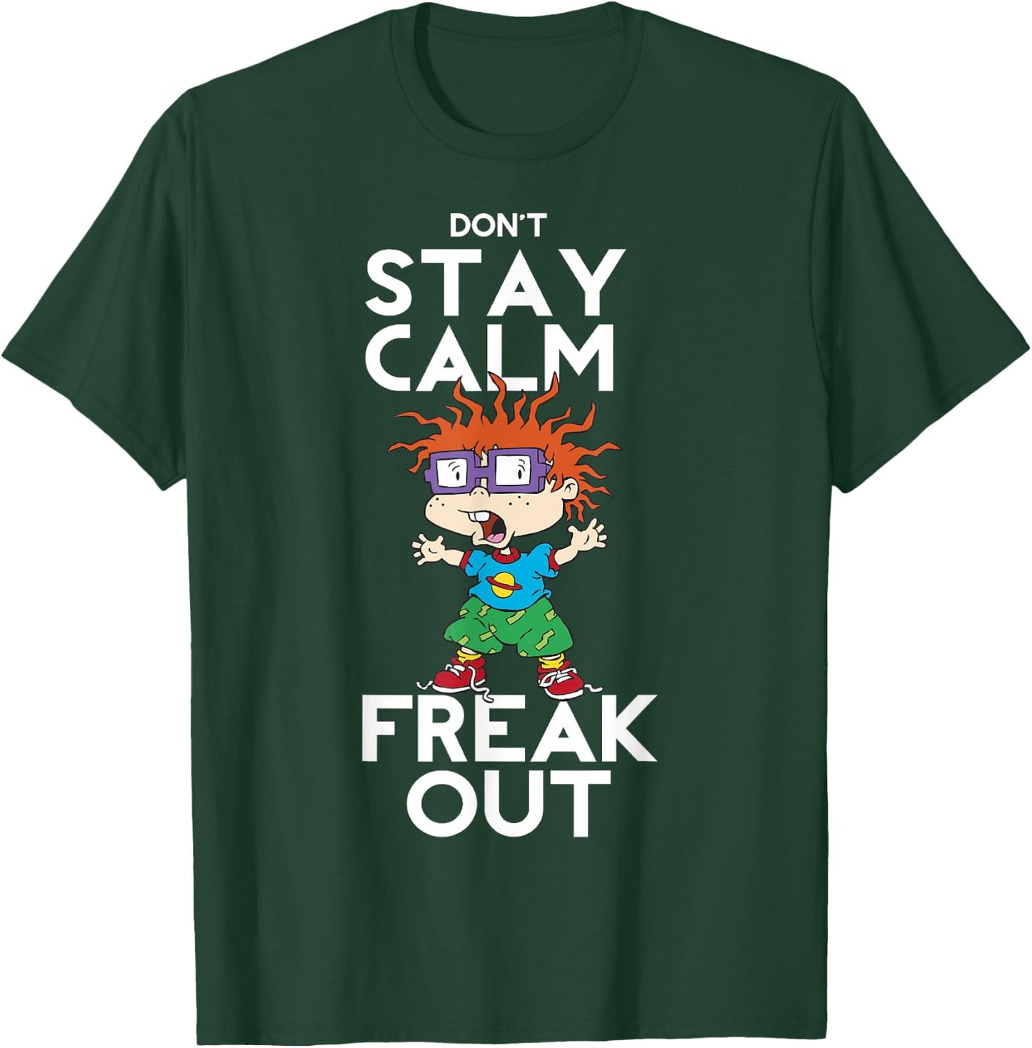 Rugrats Chuckie Don't Stay Calm Freak Out Graphic T-Shirt - T-Shirt | Forest