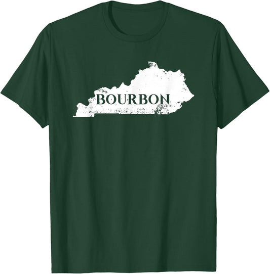 Kentucky Bourbon KY State Home Smooth Drink T-Shirt - T-Shirt | Forest