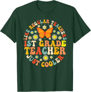1st Grade Teacher Like A Normal Teacher But Much Cooler T-Shirt - T-Shirt | Forest