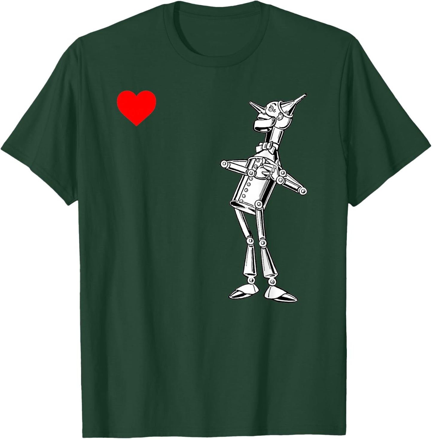 Classic Retro Wonderful Wizard of OZ Gifts Tin Man Heart T-Shirt - T-Shirt | Forest
