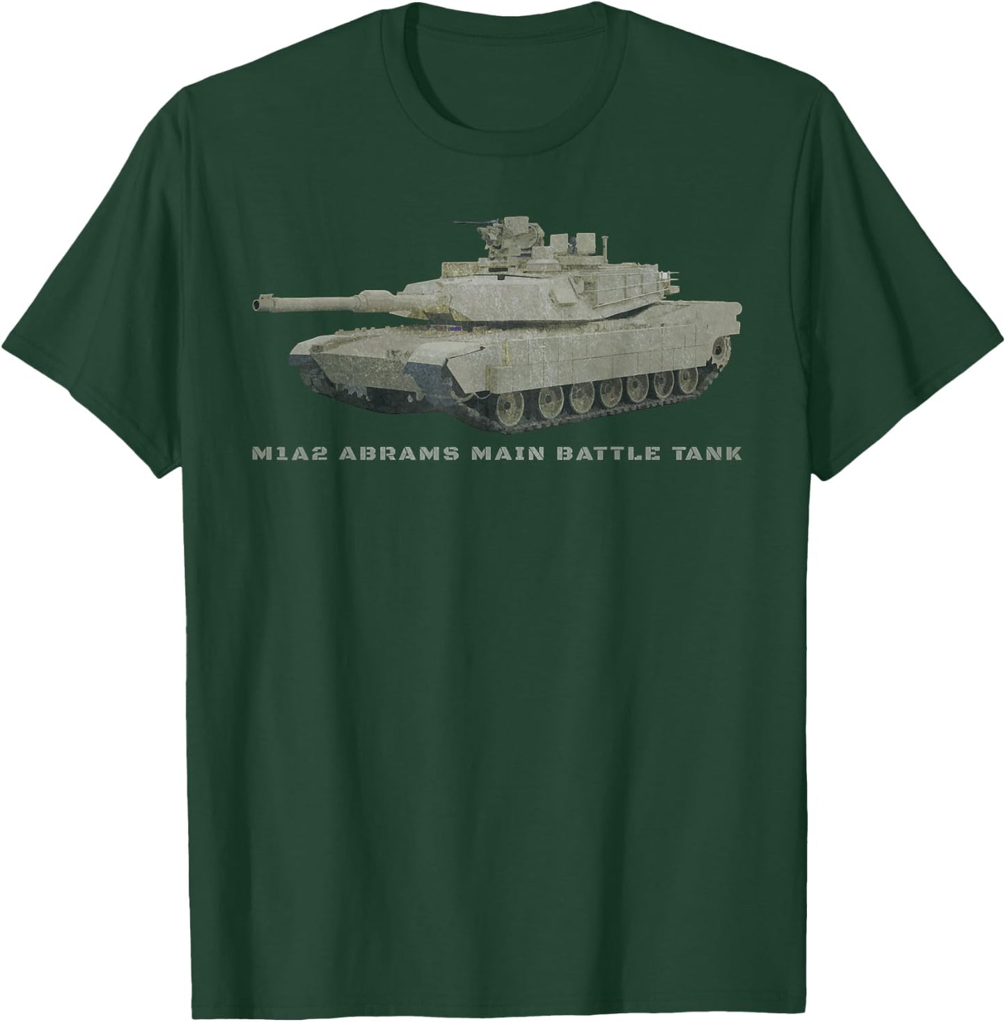 M1A2 Abrams Battle Tank T Shirt Gift T-Shirt - T-Shirt | Forest