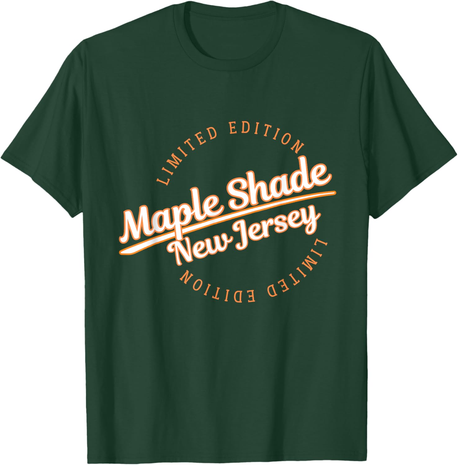 Retro Athletic Maple Shade NJ Apparel T-Shirt - T-Shirt | Forest