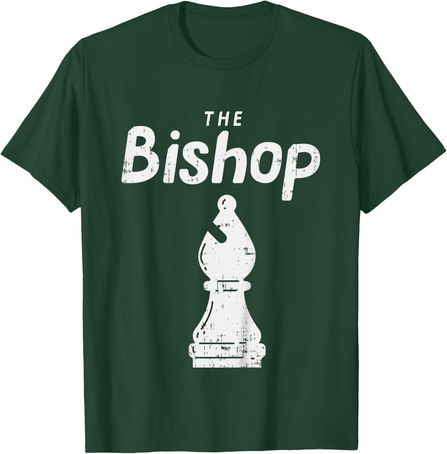 Kids Chess Piece The Bishop Shirt Halloween Matching Costume T-Shirt - T-Shirt | Forest
