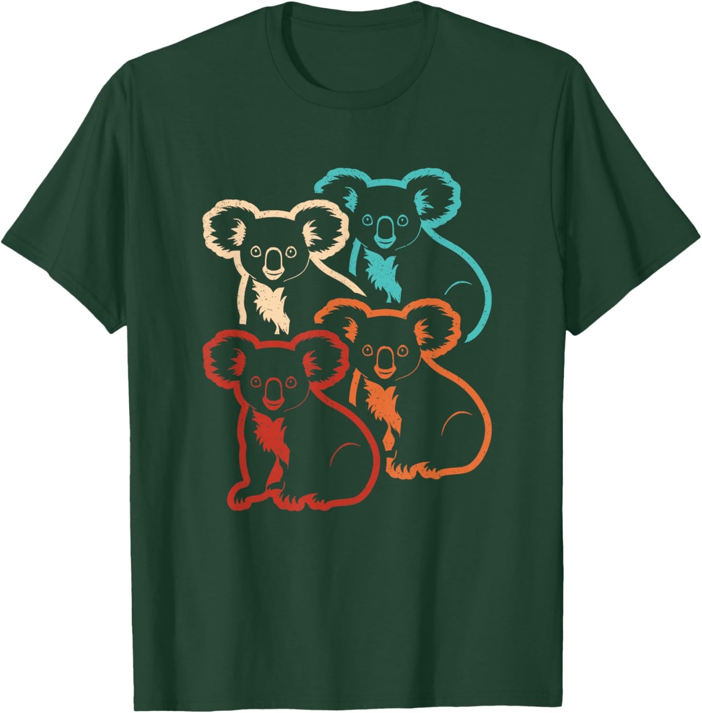 Retro Koala Lover Vintage Koala Men Women Kids T-Shirt - T-Shirt | Forest