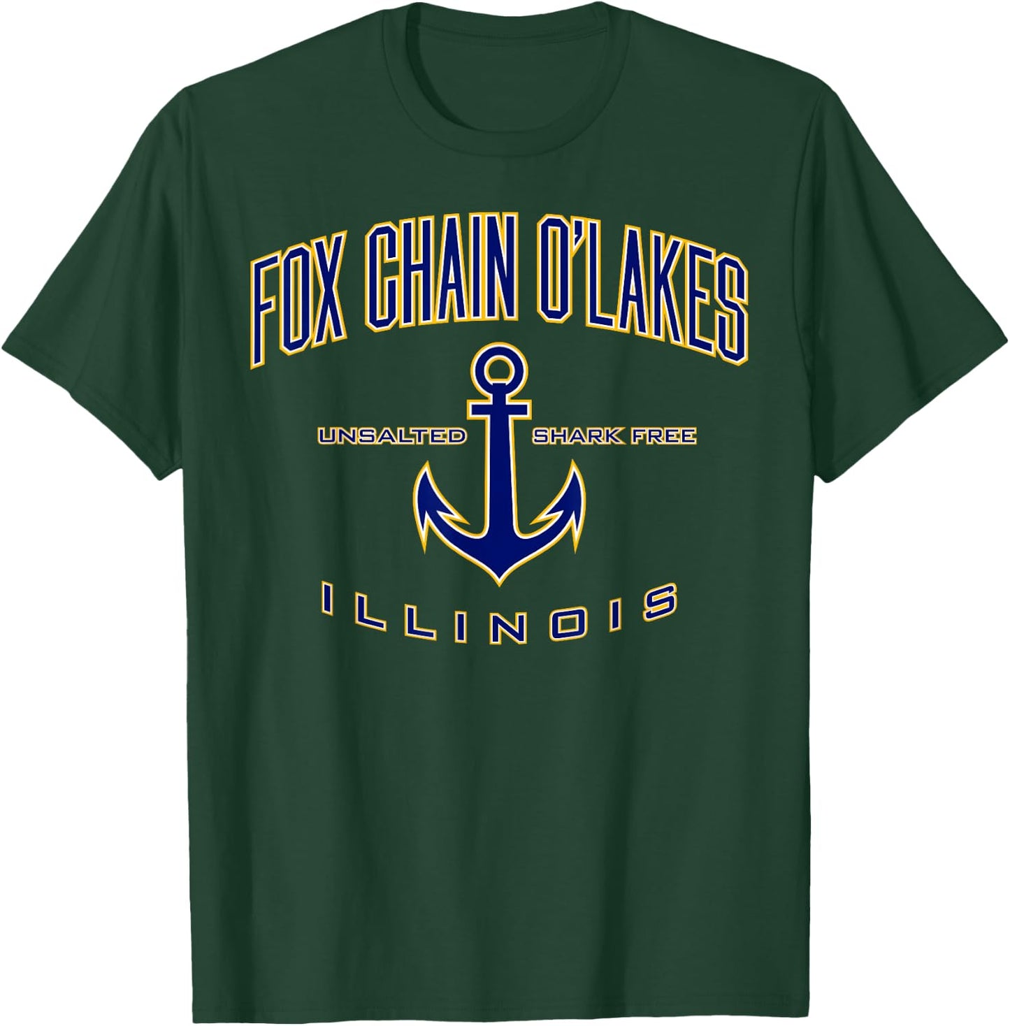 Fox Chain O'Lakes IL Shirt , Men, Girls & Boys T-Shirt - T-Shirt | Forest