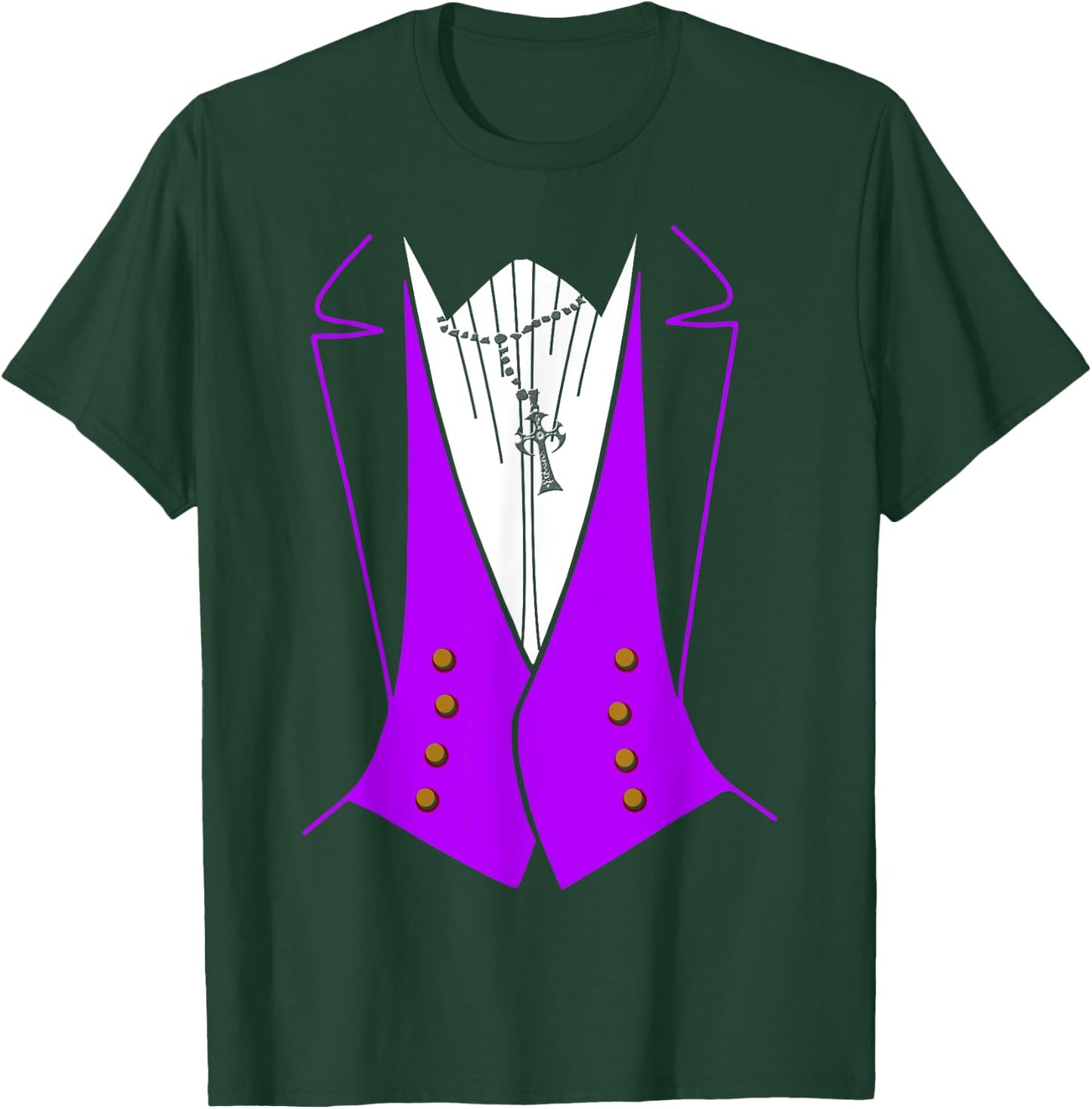 Dracula Halloween Tuxedo Costume Funny Party T-Shirt - T-Shirt | Forest