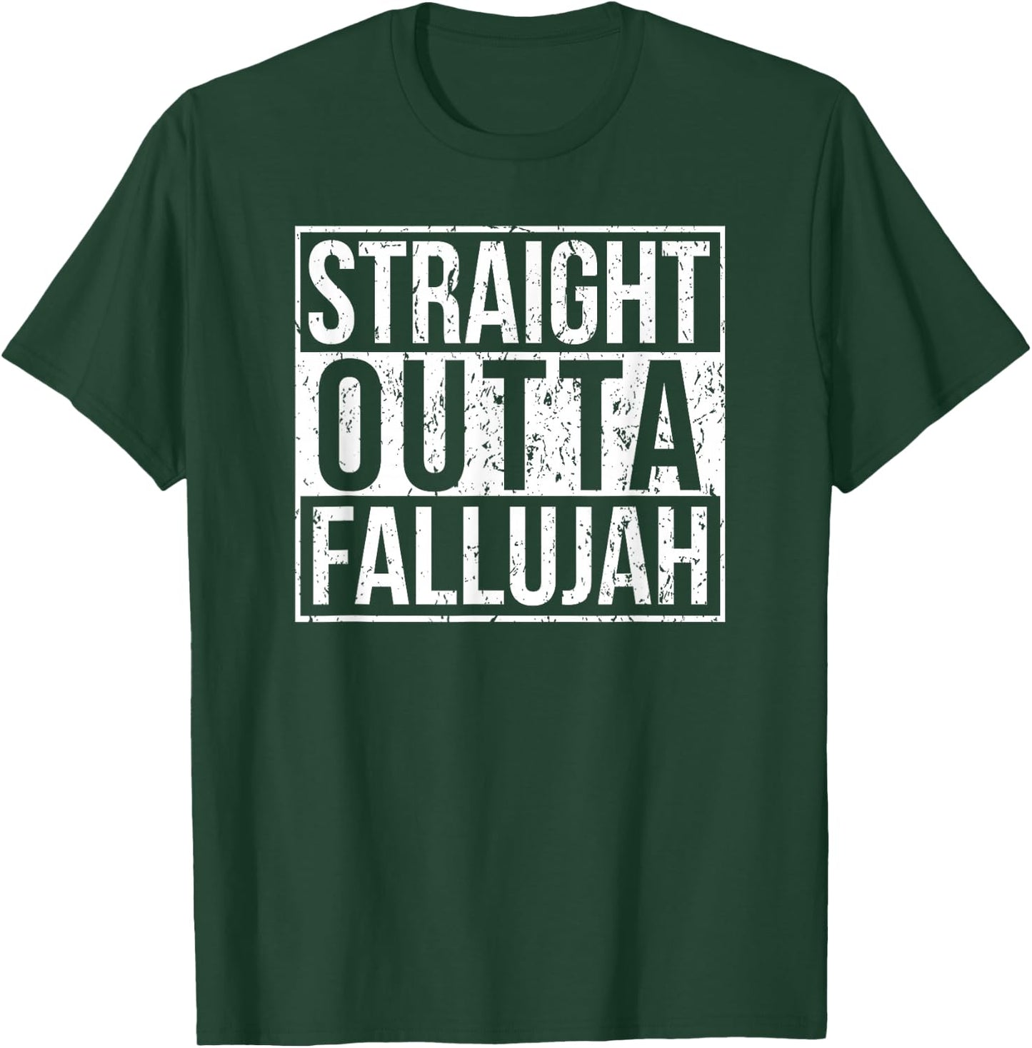 Proud Veteran Shirt, Straight Outta Fallujah T-Shirt - T-Shirt | Forest