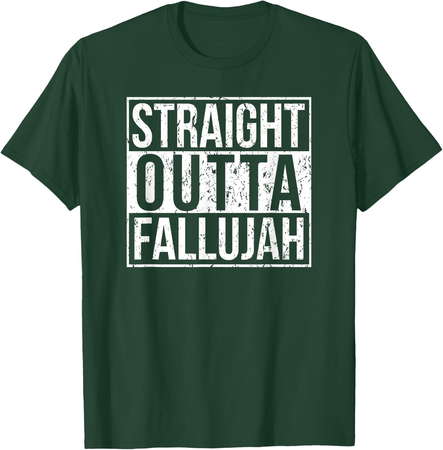 Proud Veteran Shirt, Straight Outta Fallujah T-Shirt - T-Shirt | Forest