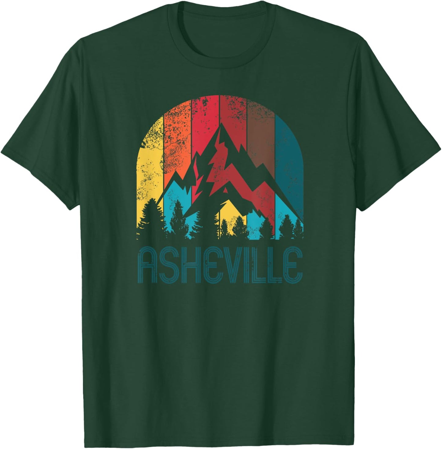 Retro Asheville T Shirt Women and Kids T-Shirt - T-Shirt | Forest