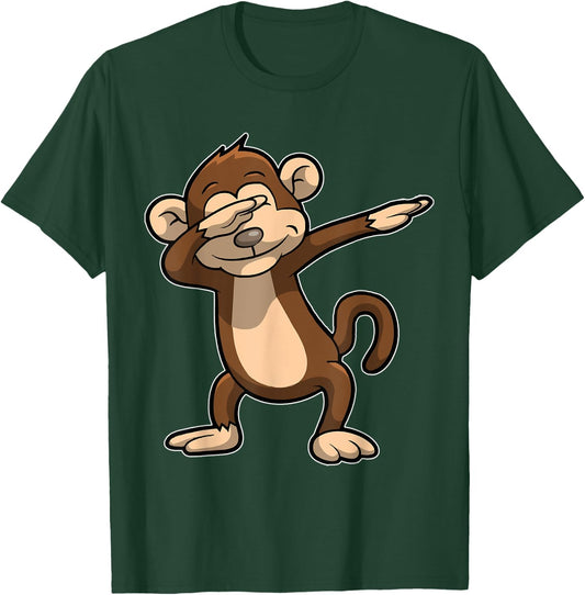 Funny Monkey Shirt Women Men Kids Gift birthday T-Shirt - T-Shirt | Forest