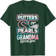Putters Or Pearls Gender Reveal Grandma Baby Party Supplies T-Shirt - T-Shirt | Forest