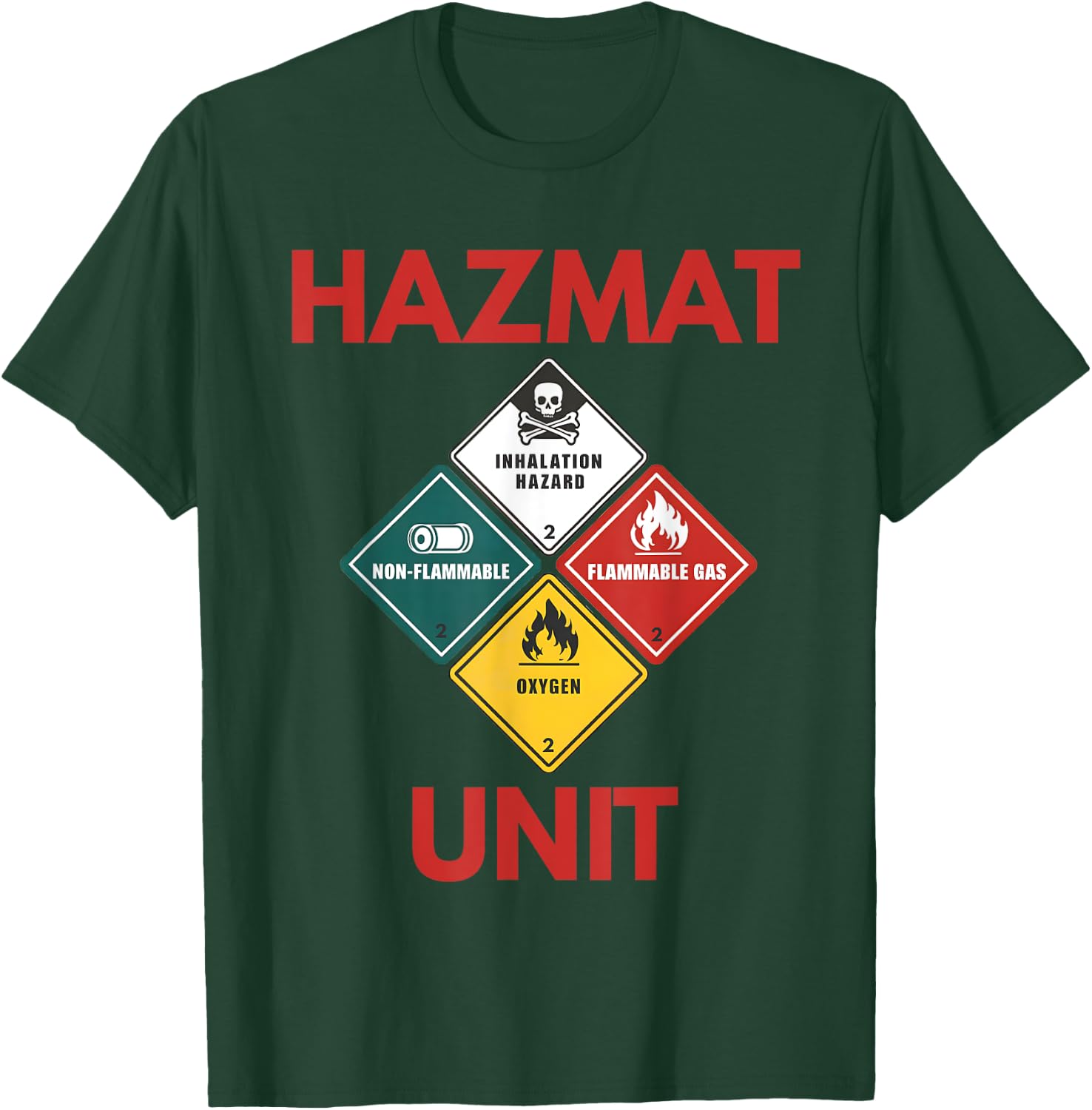 Hazmat Unit Costume Cosplay Halloween Birthday Funny T-Shirt - T-Shirt | Forest