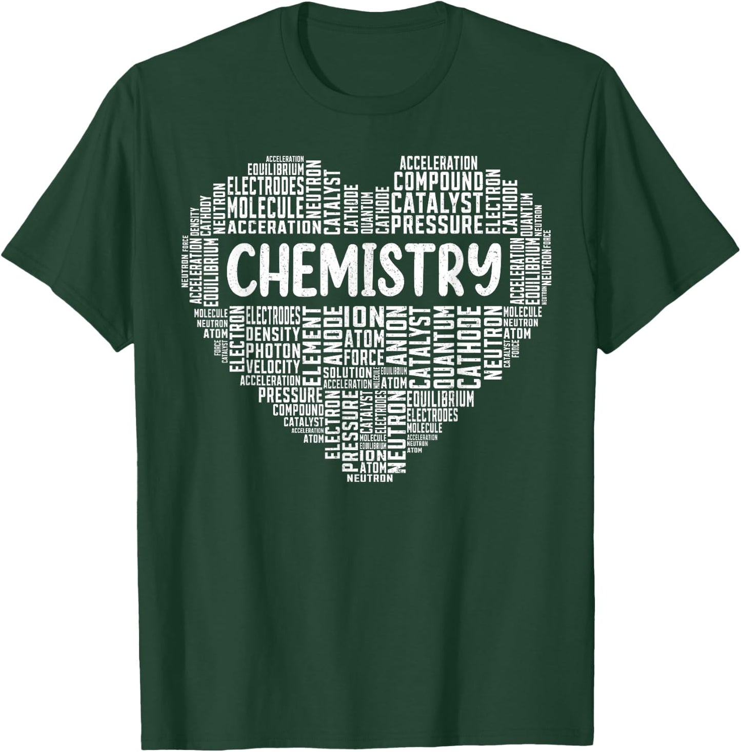 Funny Chemistry Word Cloud Chemist Student Chemistry Teacher T-Shirt - T-Shirt | Forest