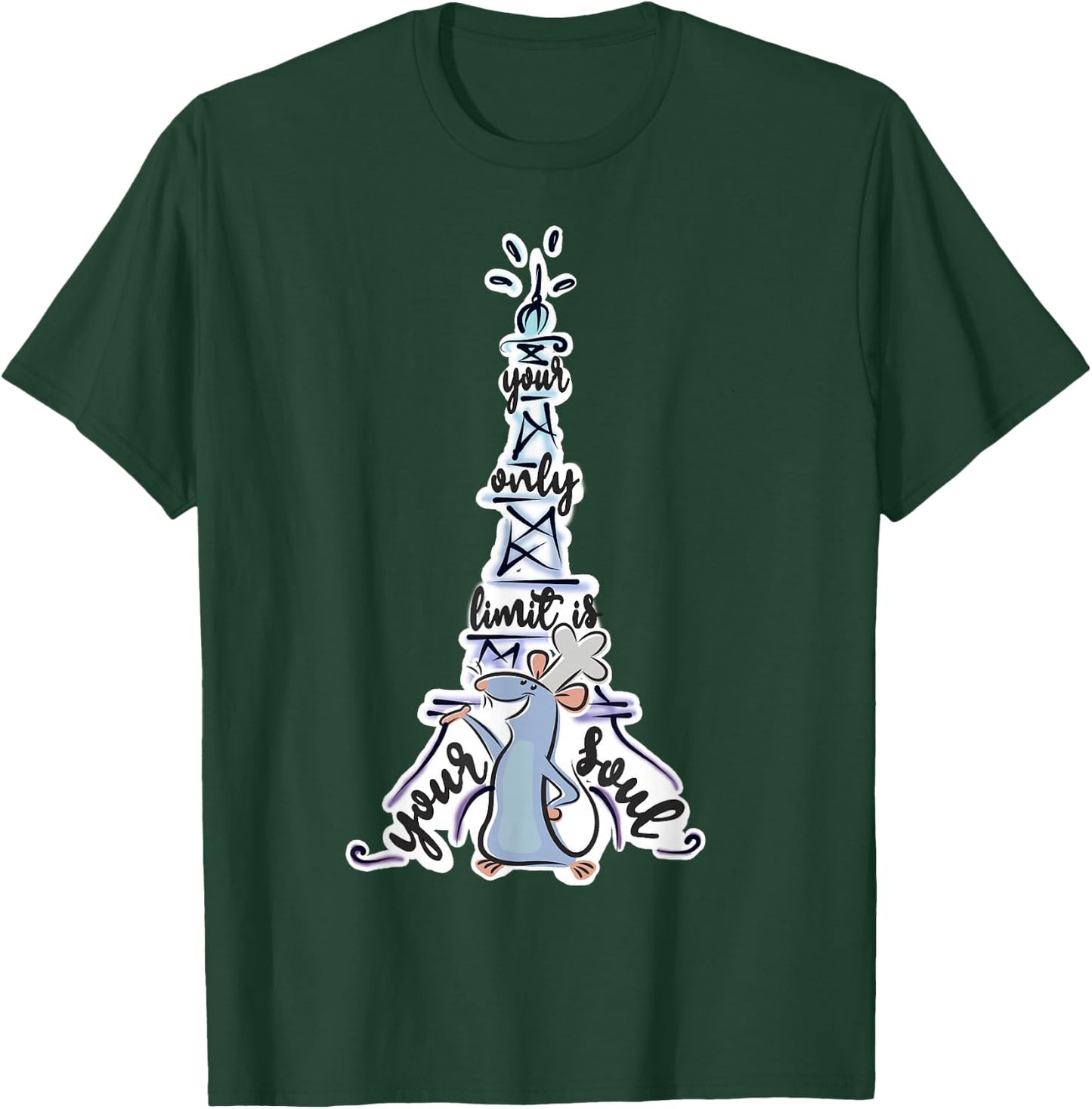 Disney Pixar Ratatouille Remy Your Only Limit is Your Soul Small T-Shirt - T-Shirt | Forest