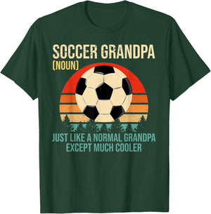 Retro Soccer Grandpa Definition Shirt Soccer Player Grandpa T-Shirt - T-Shirt | Forest