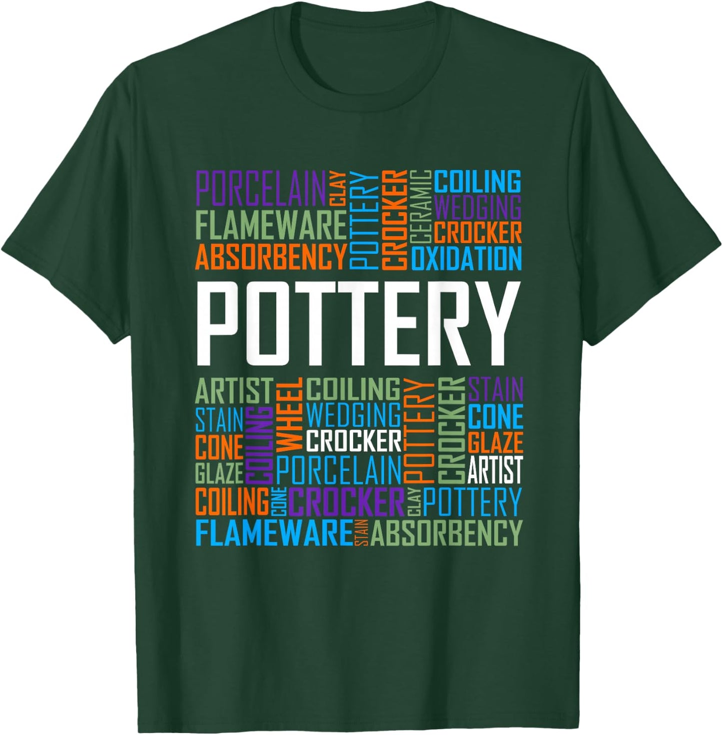 Proud Clay Pottery Heart for Ceramic Artist T-Shirt - T-Shirt | Forest